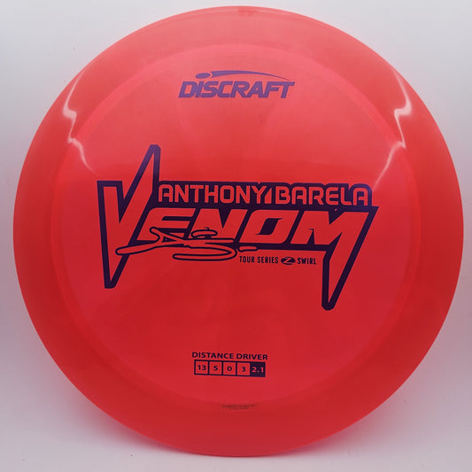 #12876 170-172g Red, Anthony Barela Tour Series 2025 Z Swirl Venom