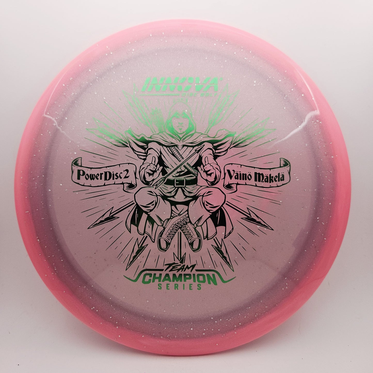 #17642 173-175g Pink, Vaino Makela Tour Series Moondust Halo Champion Power Disc 2 - Vaino Makela Tour Series