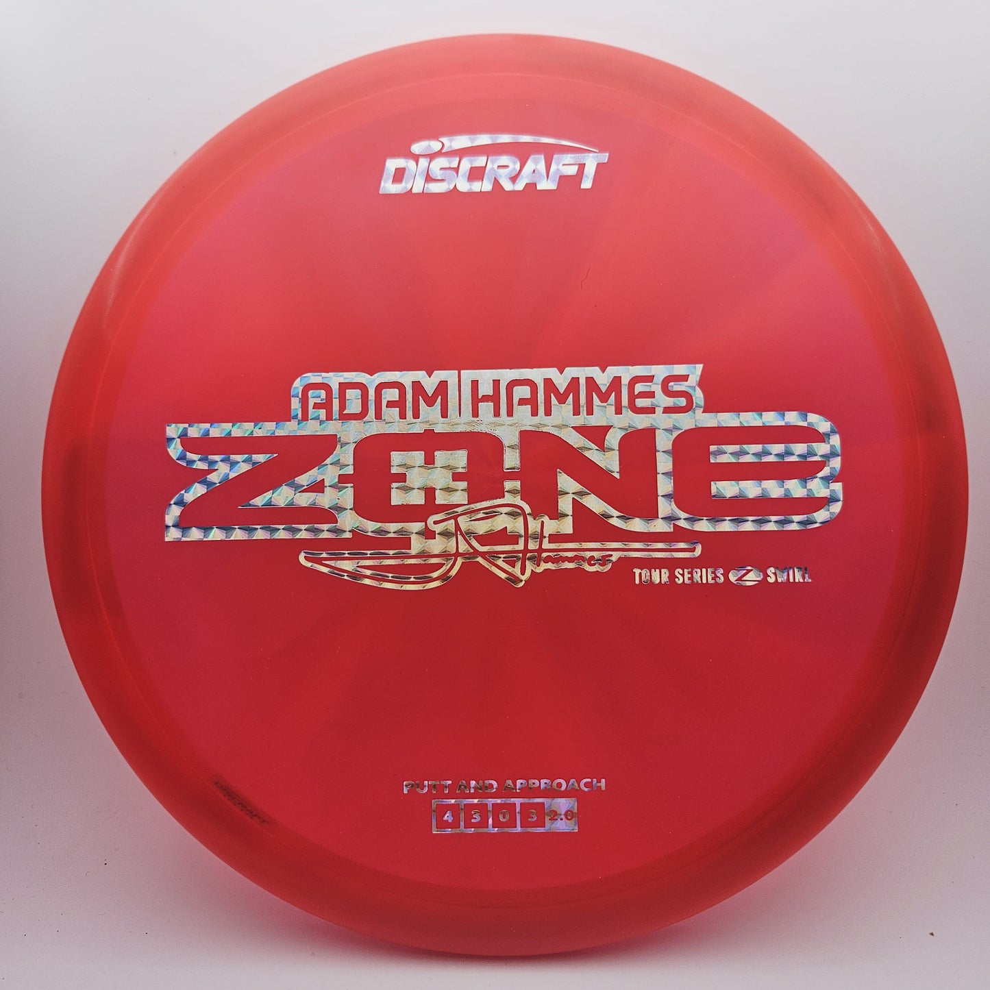 #15151 173-174g Red Z Swirl Zone