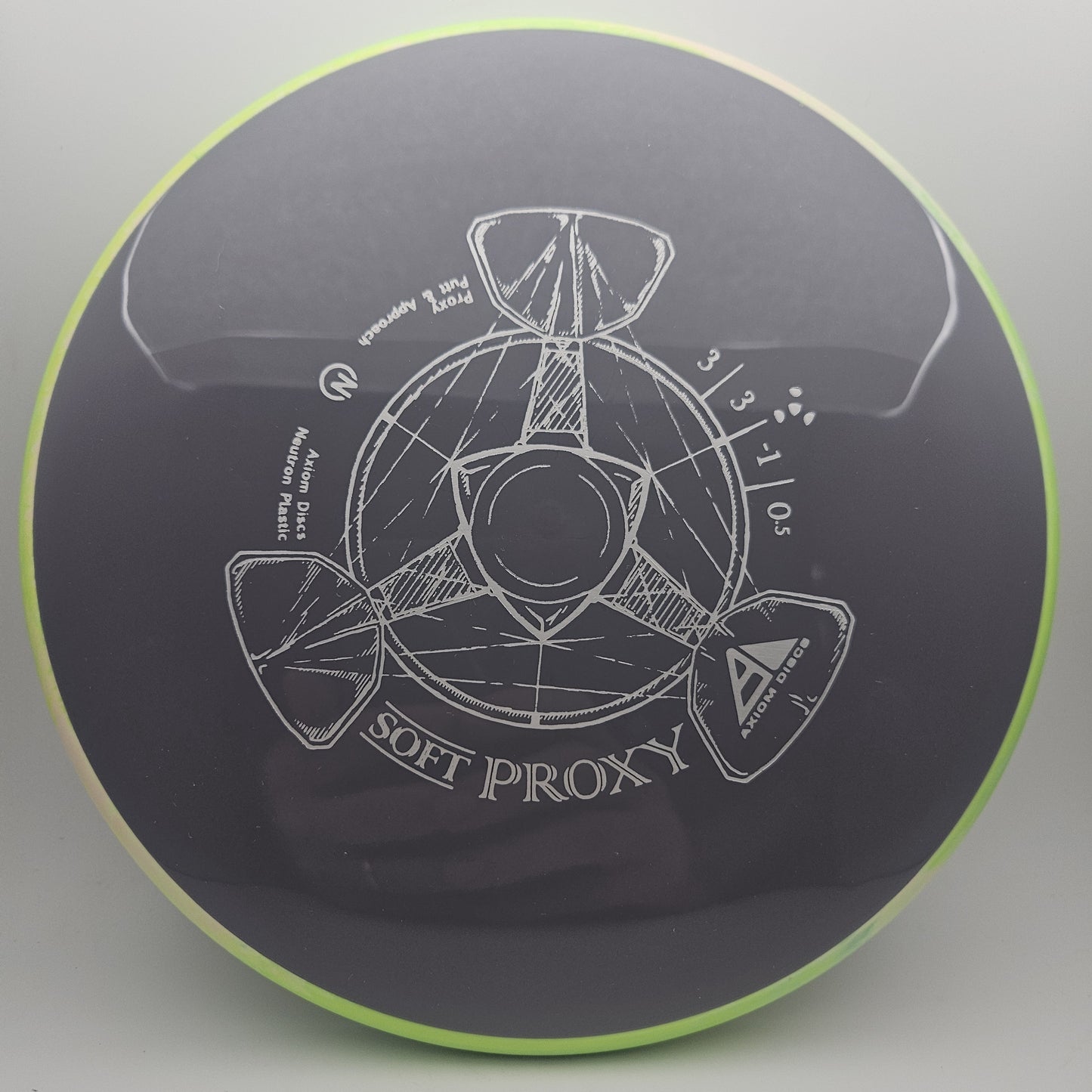#8452 173g Grey / Green Neutron Soft Proxy