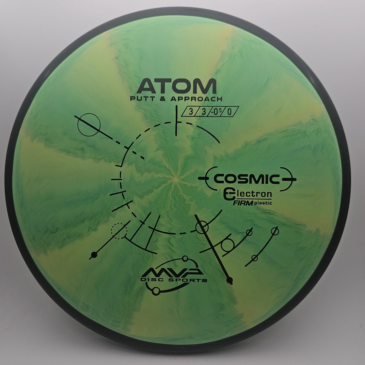 #10276 171g Green Cosmic Electron Firm Atom