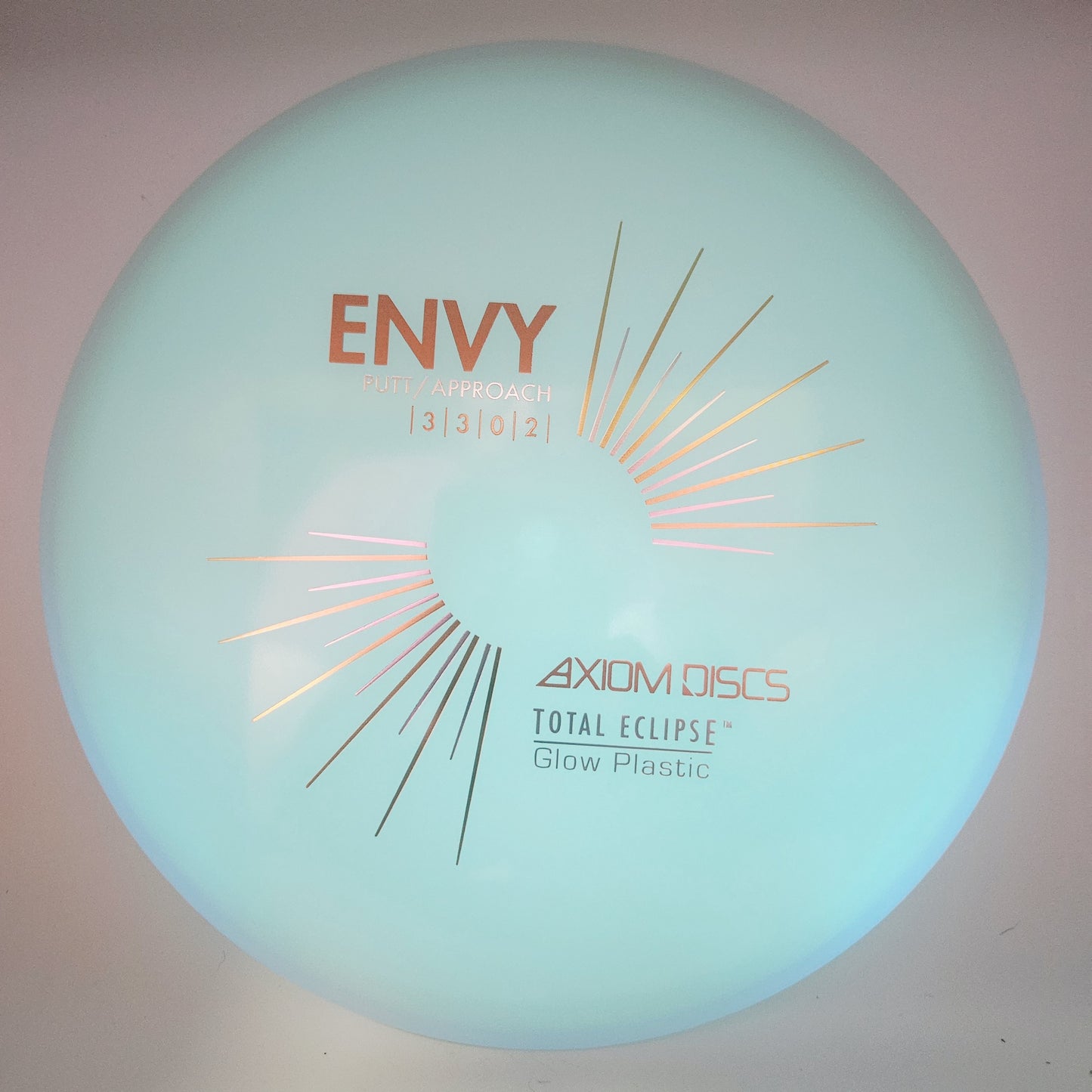 #12946 173g Aqua Plate / Blue Rim Total Eclipse Envy