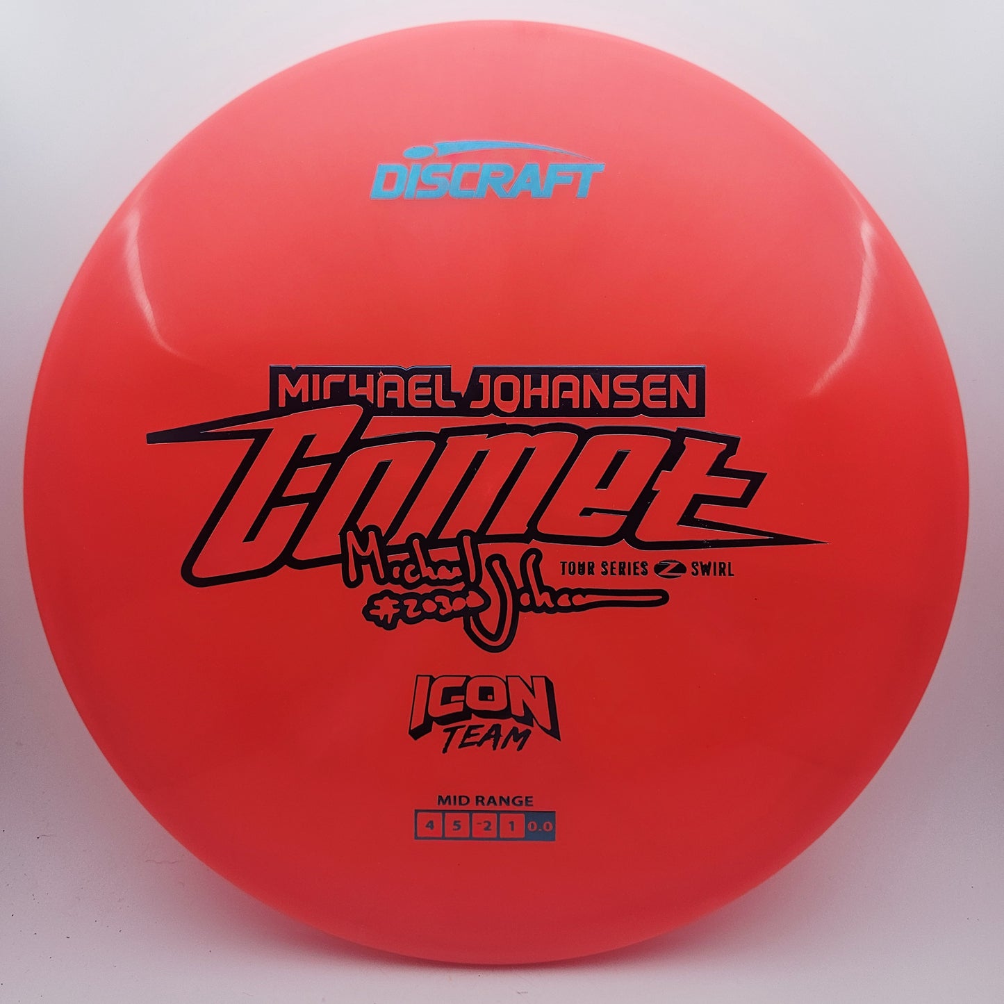 #14455 175-176g Red, Michael Johansen Icon Series Z Swirl Comet