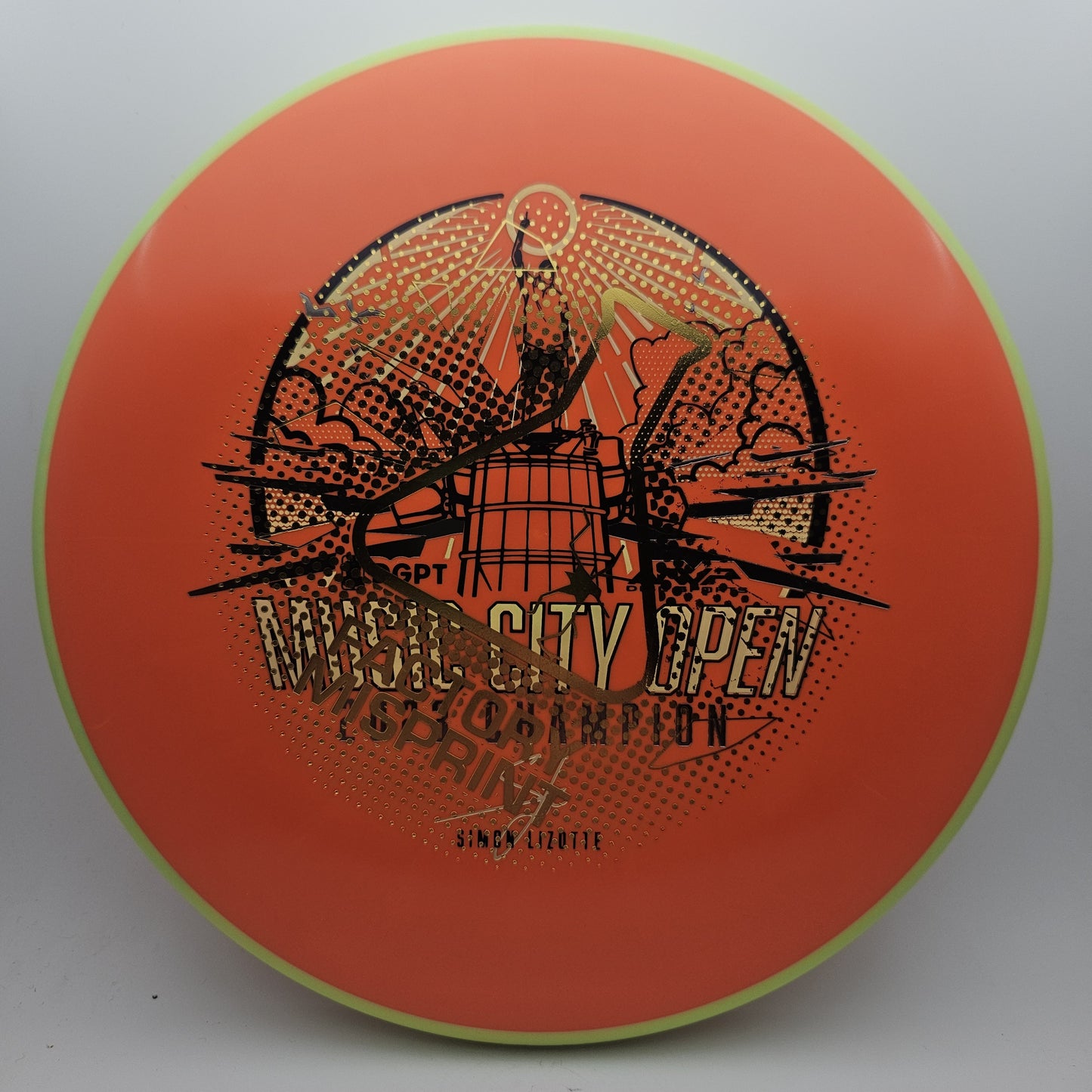 #9873 174g Orange / Green, Misprint Fission Proxy