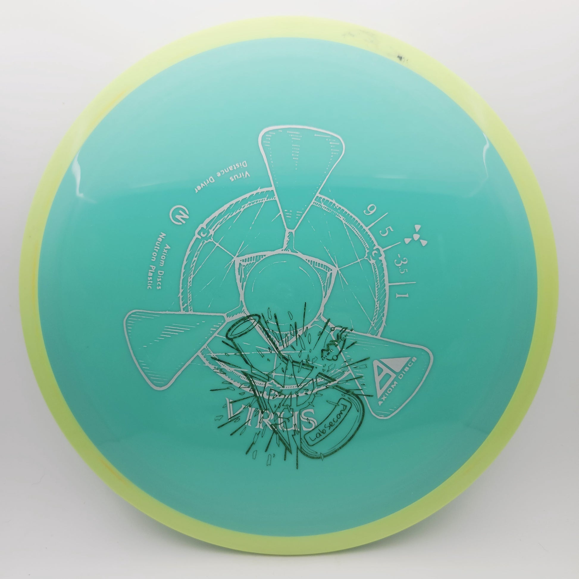 #15953 168g Teal / Green, Lab Second Neutron Virus - Lab Second