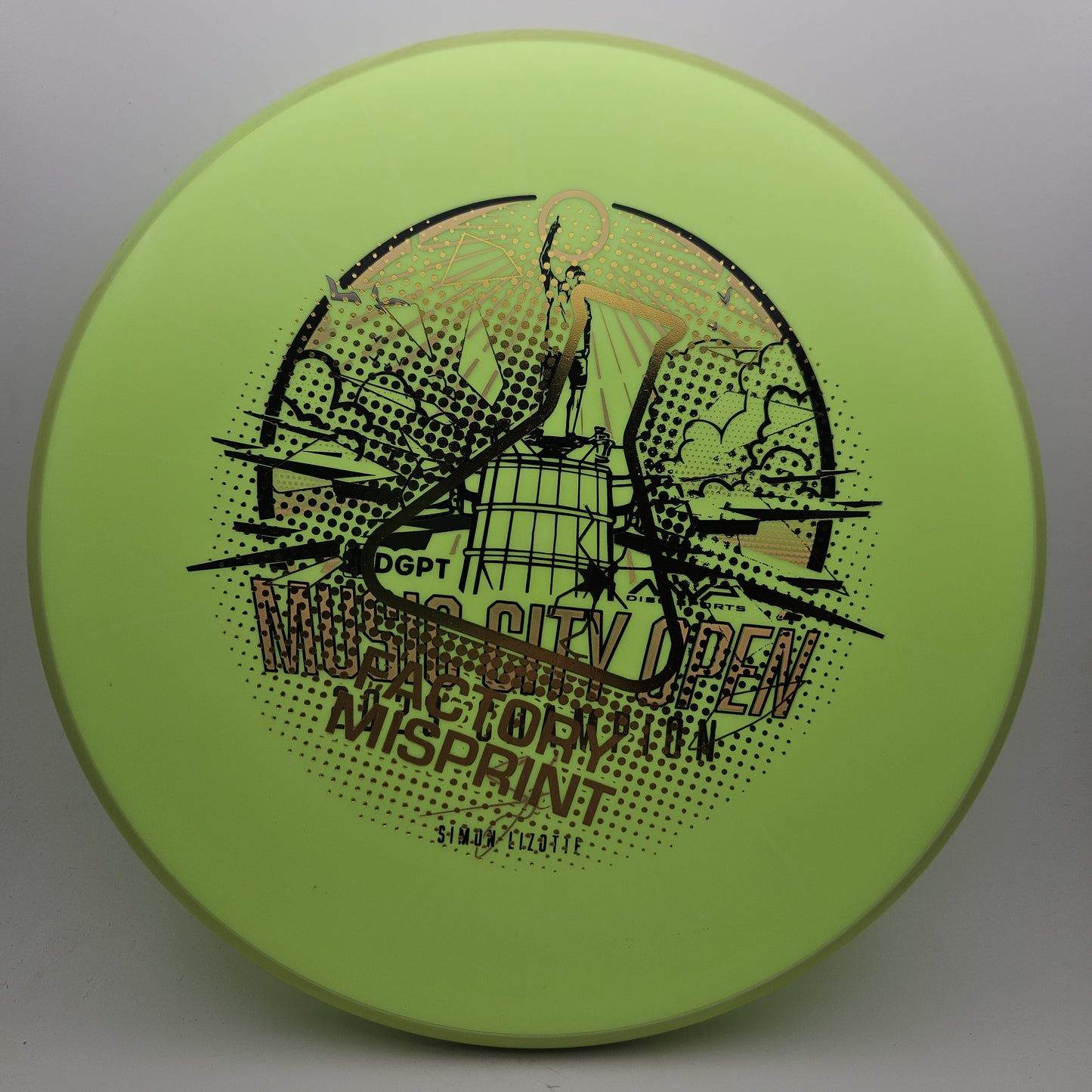 #9877 175g Dayglo / Green, Misprint Fission Proxy