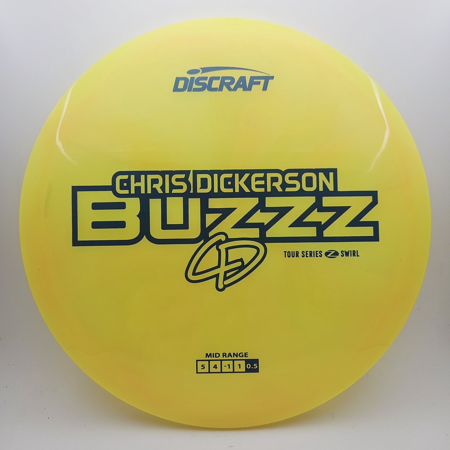 #12838 173-174g Yellow, Chris Dickerson Tour Series 2025 Z Swirl Buzzz
