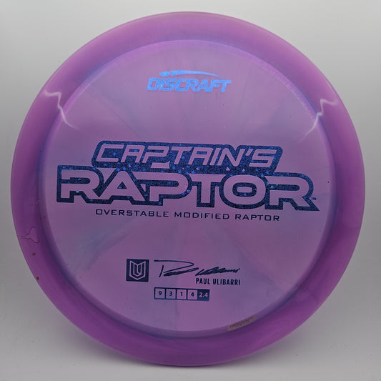 #11590 173-174g Purple, Paul Ulibarri Z Swirl Captain's Raptor