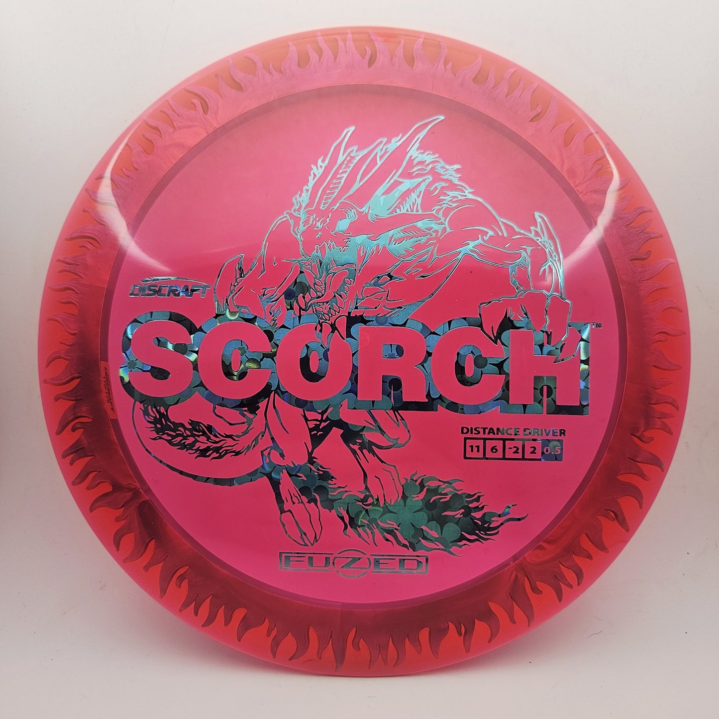 #19515 170-172g Pink / Blue, Flames FuZed Scorch - Flames