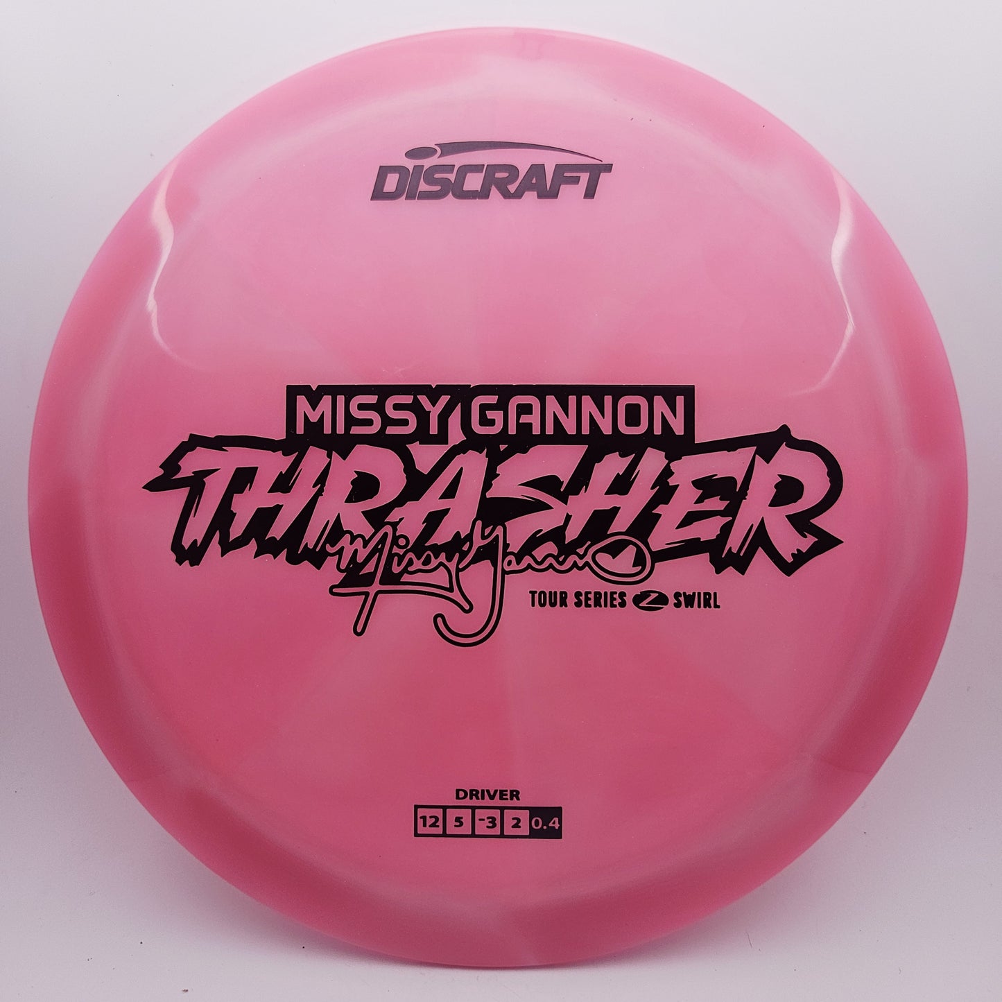 #12864 173-174g Pink, Missy Gannon Tour Series 2025 Z Swirl Thrasher