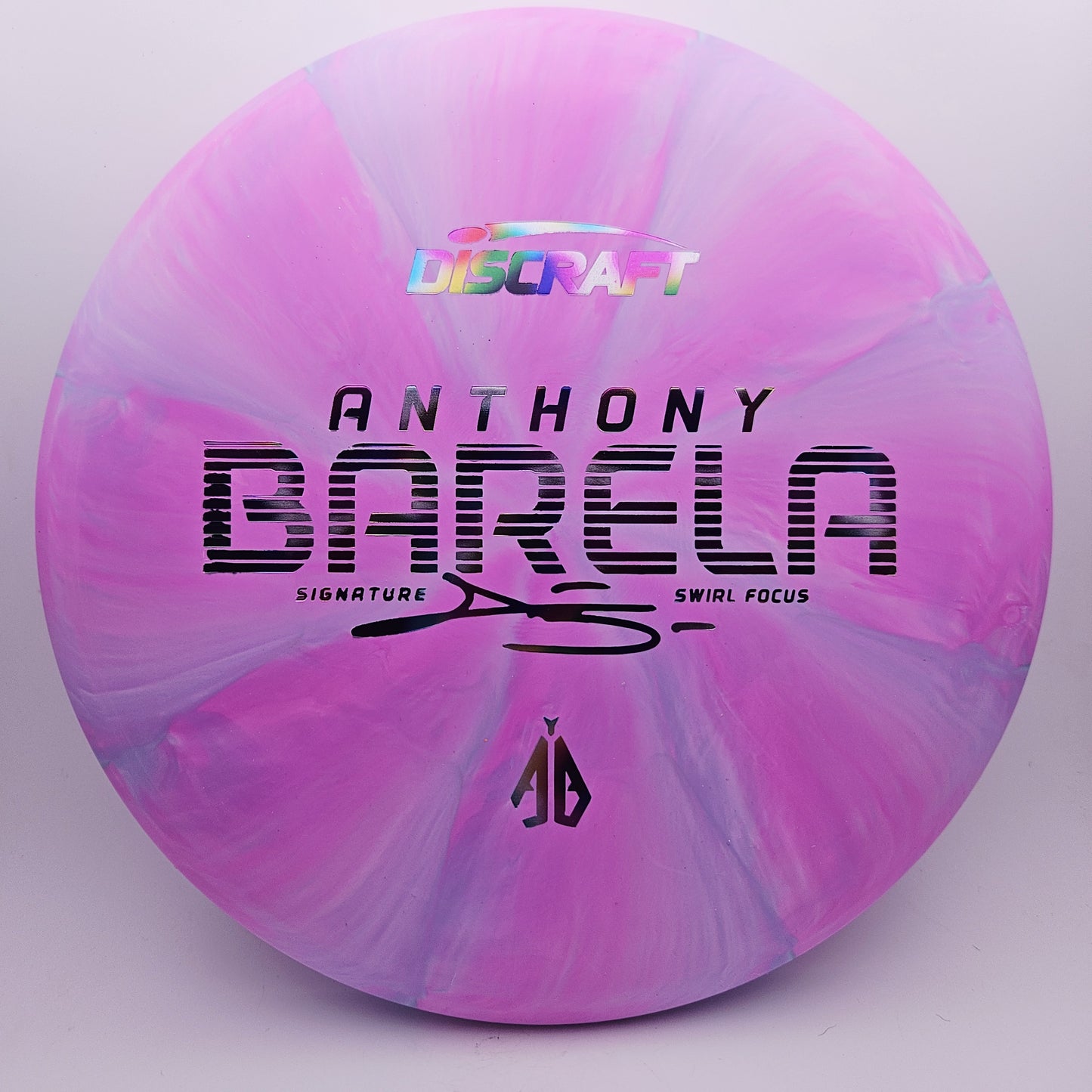 #12802 173-174g Pink, Anthony Barela Swirl CT Focus