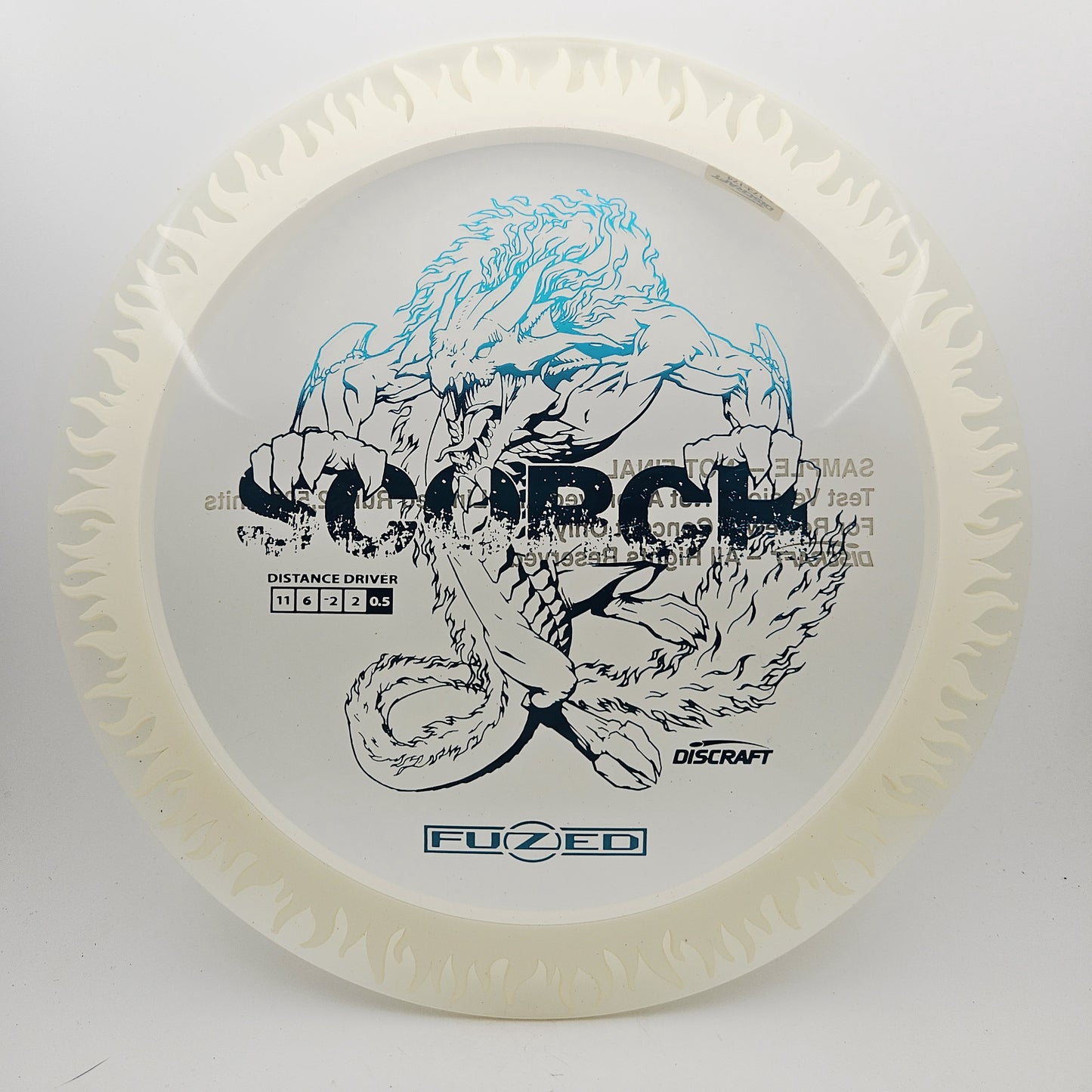 #16496 173-174g Clear / White Sample FuZed Scorch