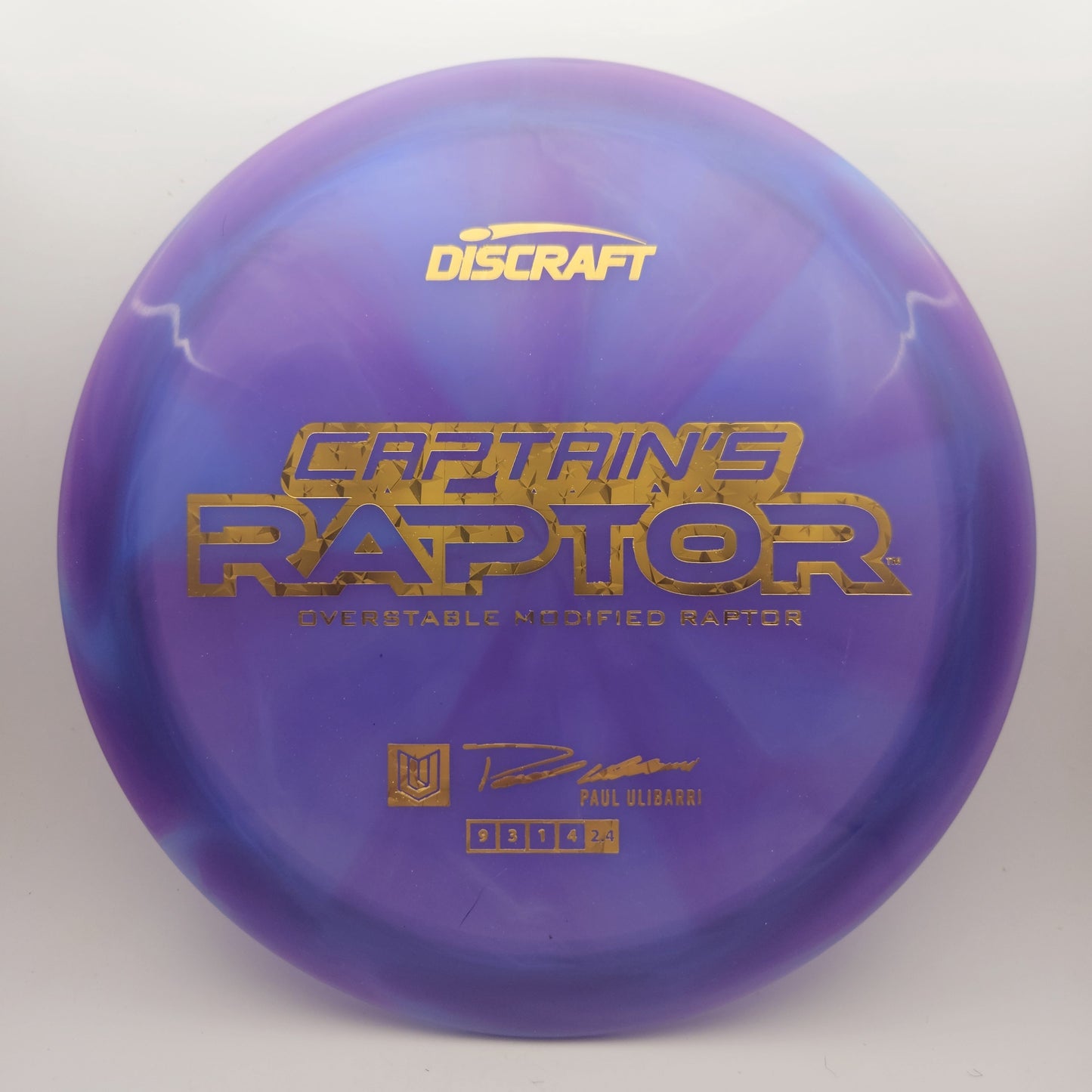 #11951 173-174g Purple, Paul Ulibarri Z Swirl Captain's Raptor