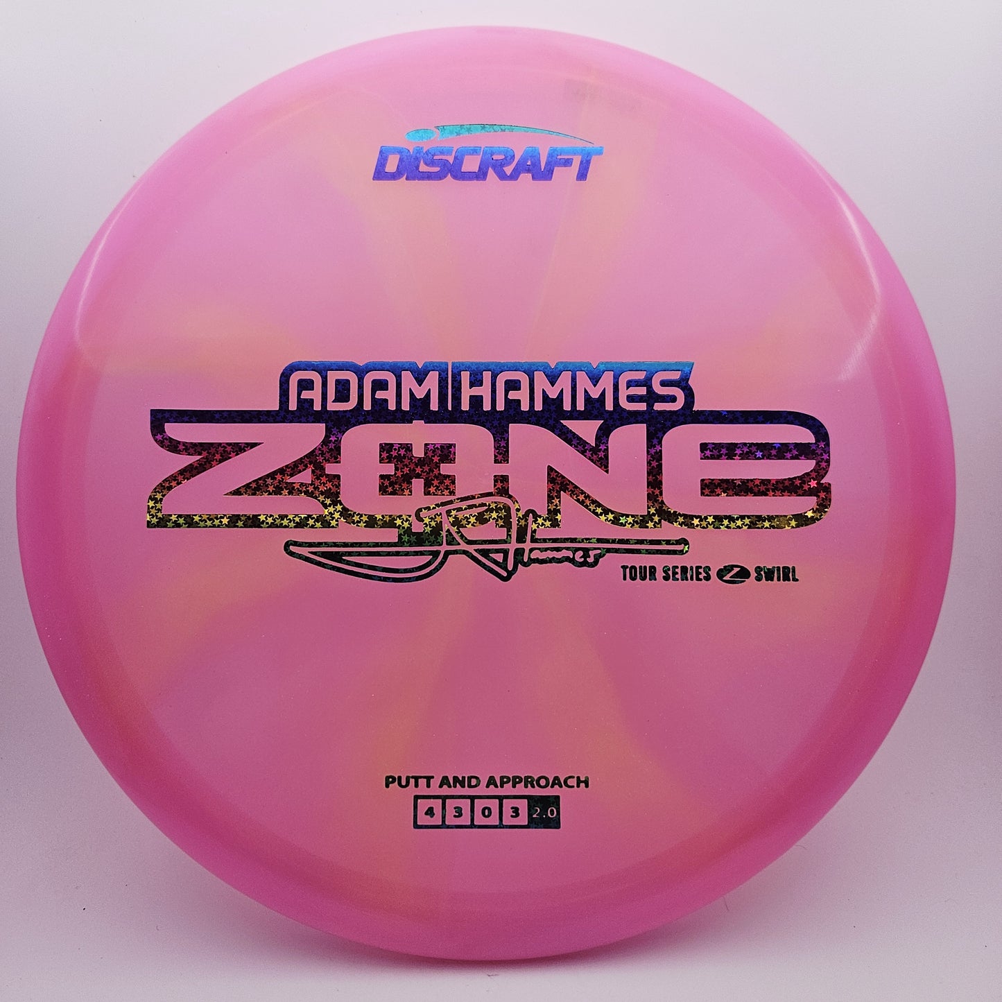 #12824 173-174g Pink, Adam Hammes Tour Series 2025 Z Swirl Zone