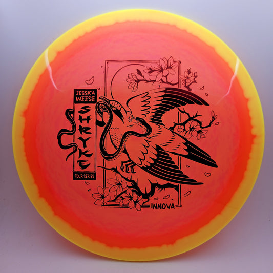 #12050 173-175g Orange / Yellow, Jessica Weese Tour Series Halo Champion Shryke