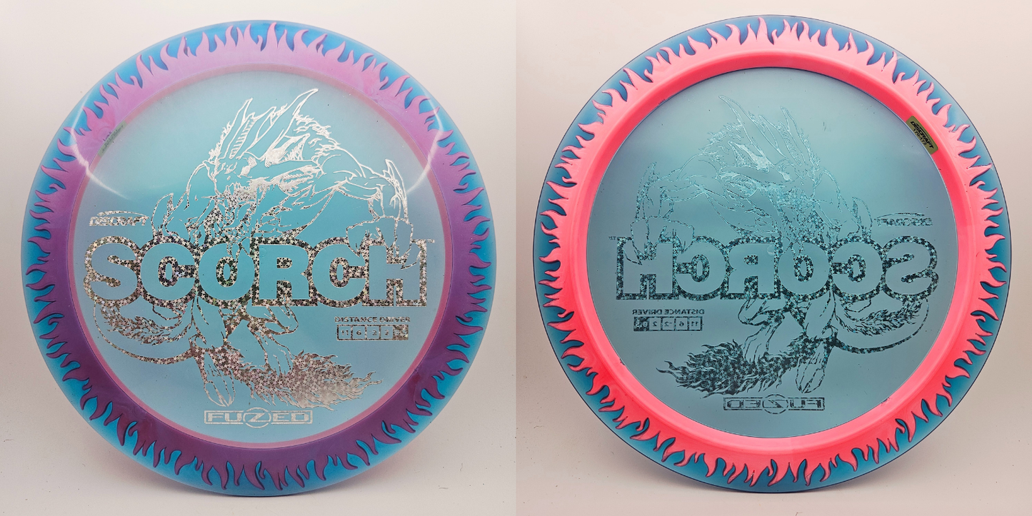 #14414 170-172g Blue / Pink, Flames FuZed Scorch