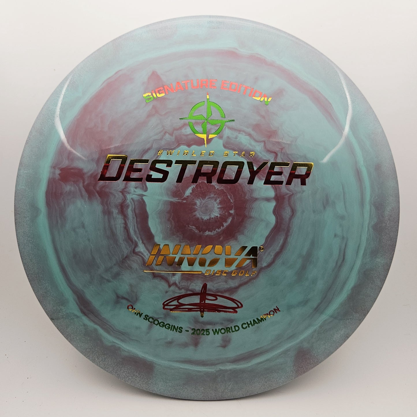#16142 171g Teal / Purple, Ohn Scoggins Swirled Star Destroyer