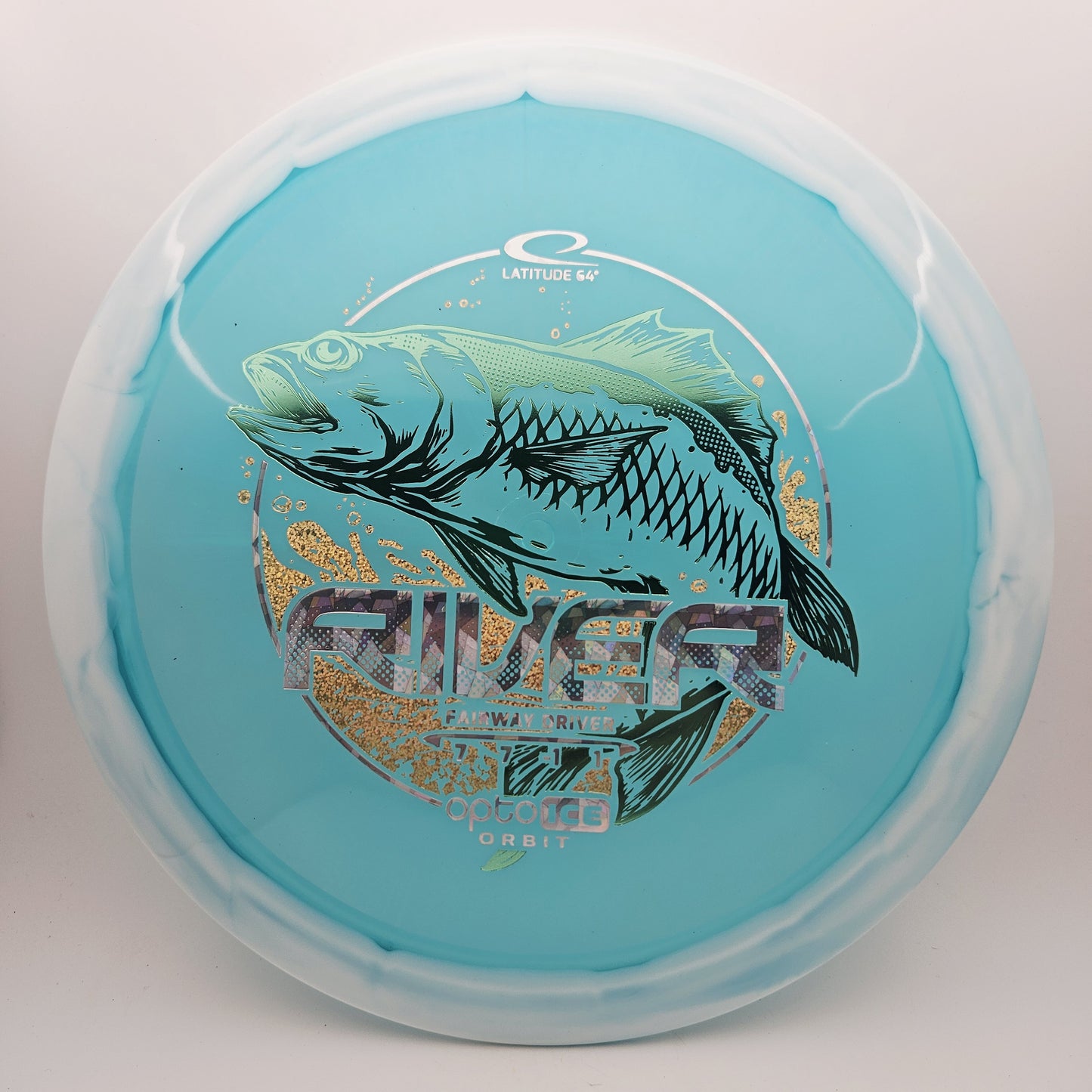 #14572 173g Blue / White Opto-Ice Orbit River