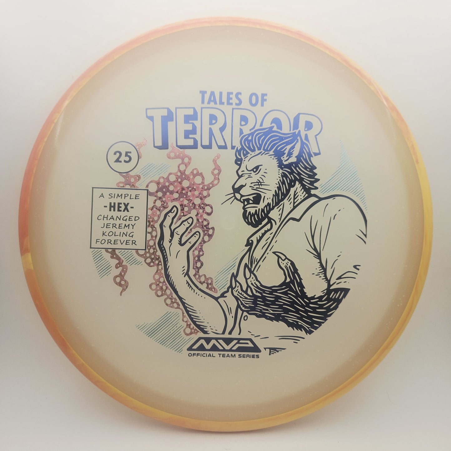 #15495 177g Orange / Blue Glow, Tales of Terror - Halloween 2025 - Jeremy Koling Particle Eclipse Hex