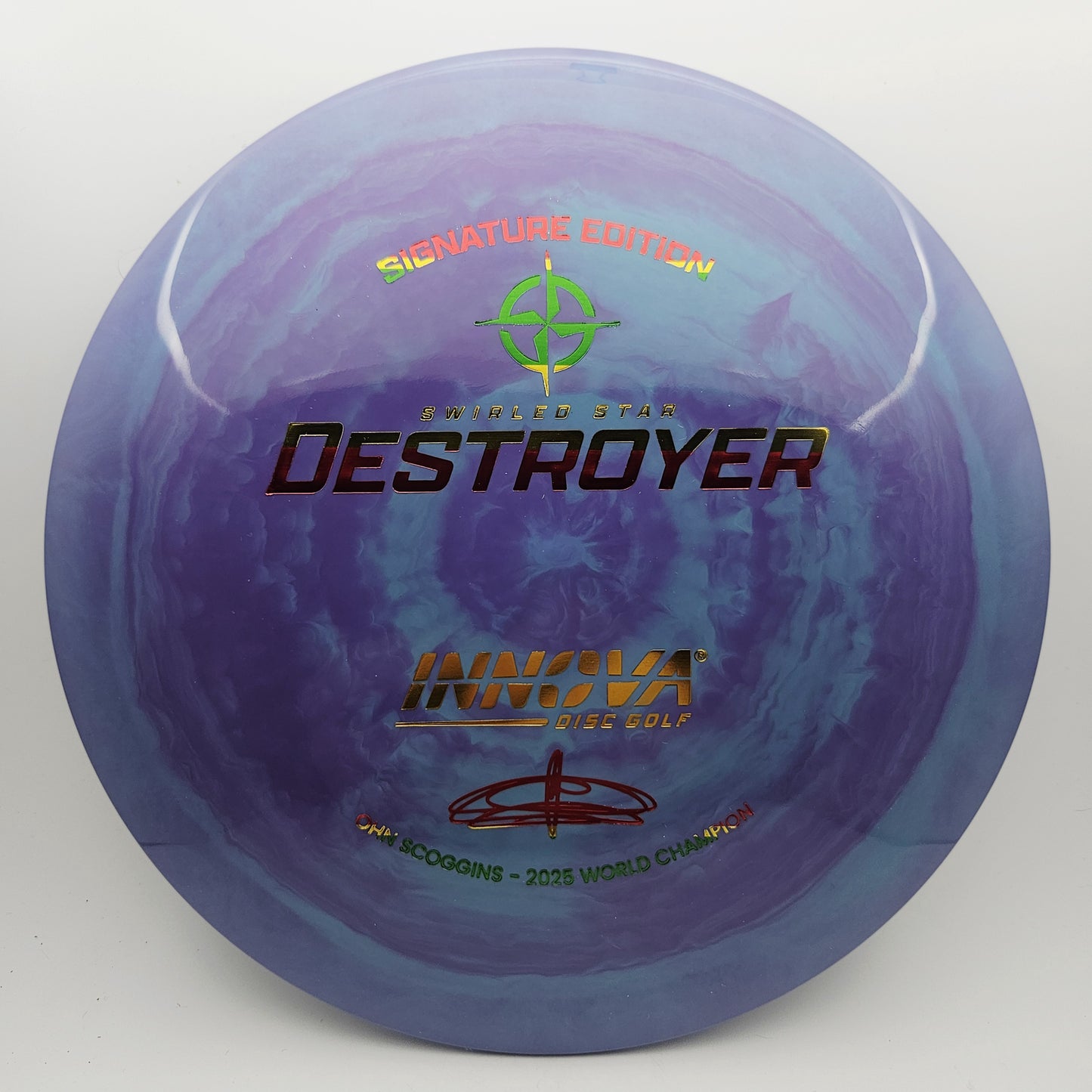 #16147 173-175g Purple / Teal, Ohn Scoggins Swirled Star Destroyer
