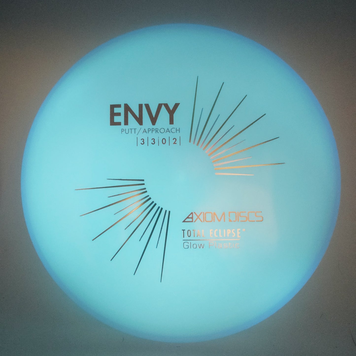 #12943 174g Aqua Plate / Blue Rim Total Eclipse Envy