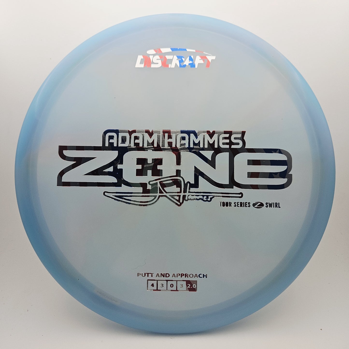 #15150 170-172g Blue Z Swirl Zone