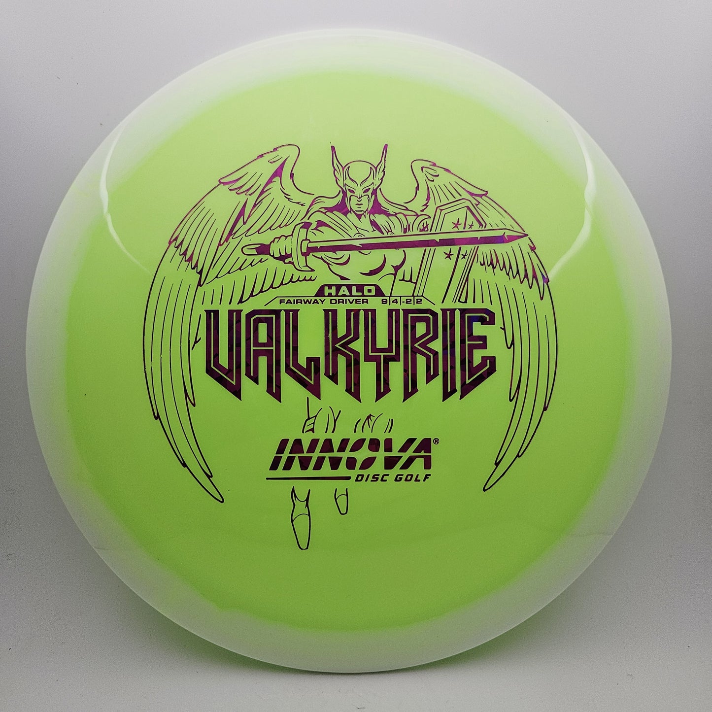 #13268 171g Green / White Halo Star Valkyrie