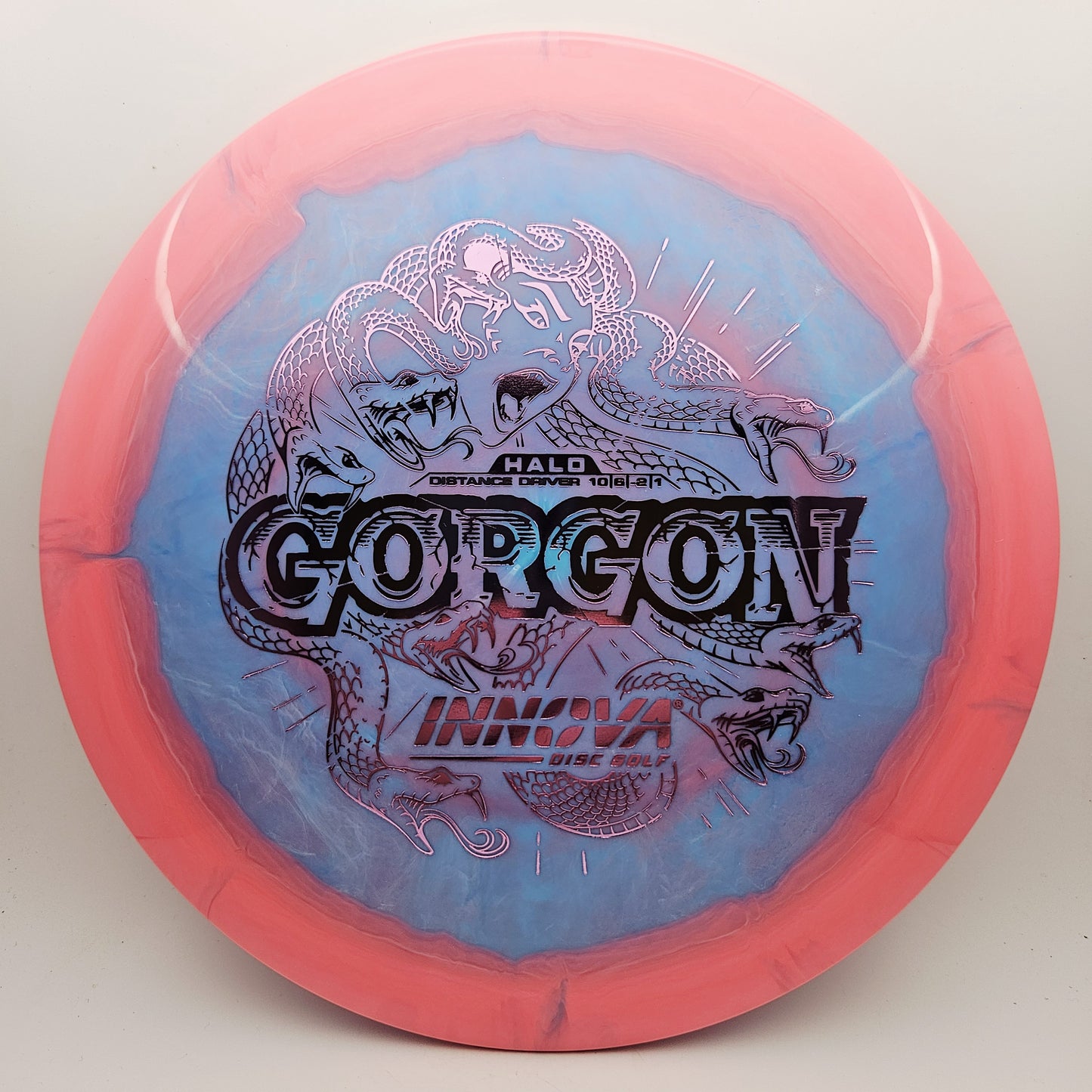 #14372 169g Blue / Pink Halo Star Gorgon