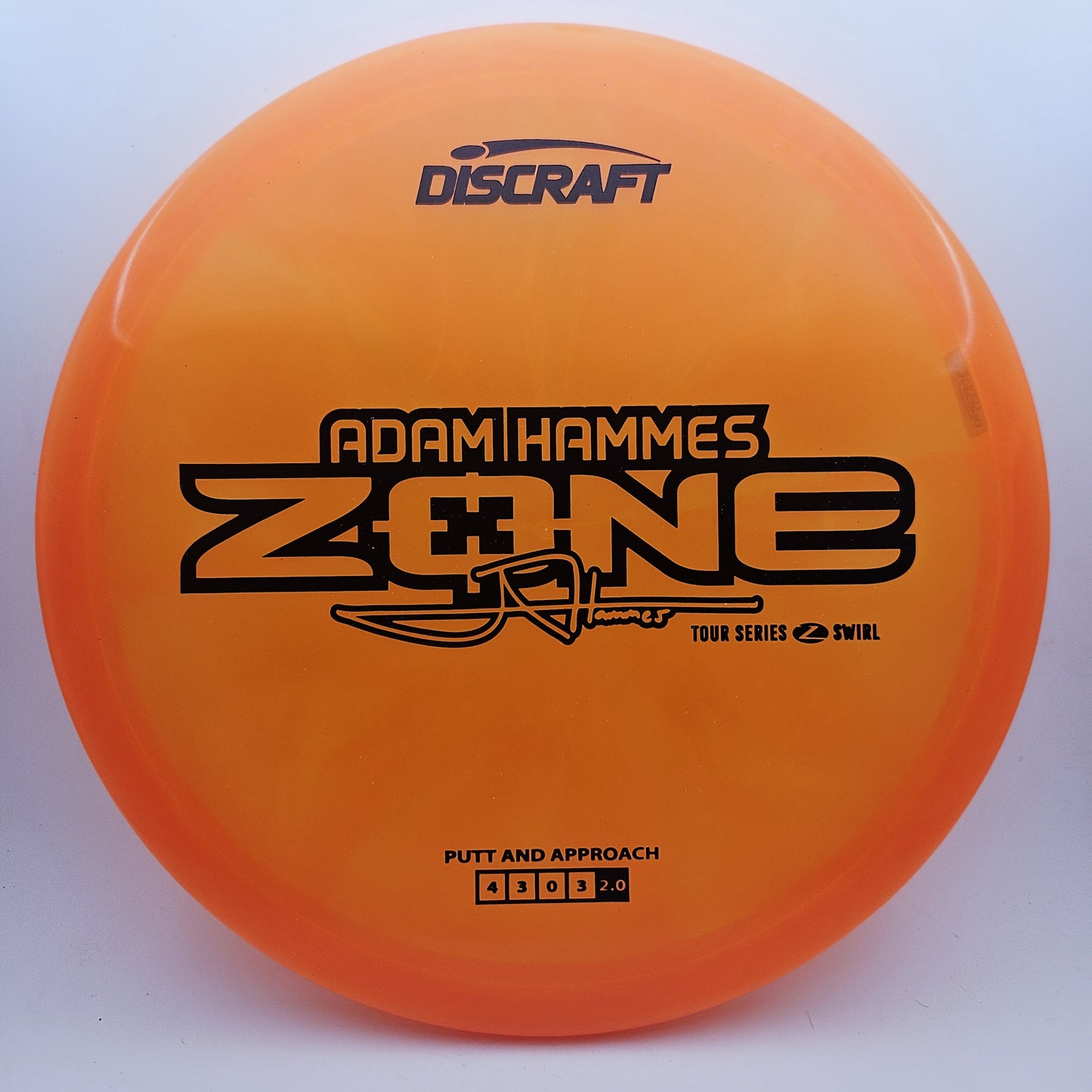 #12820 173-174g Orange, Adam Hammes Tour Series 2025 Z Swirl Zone