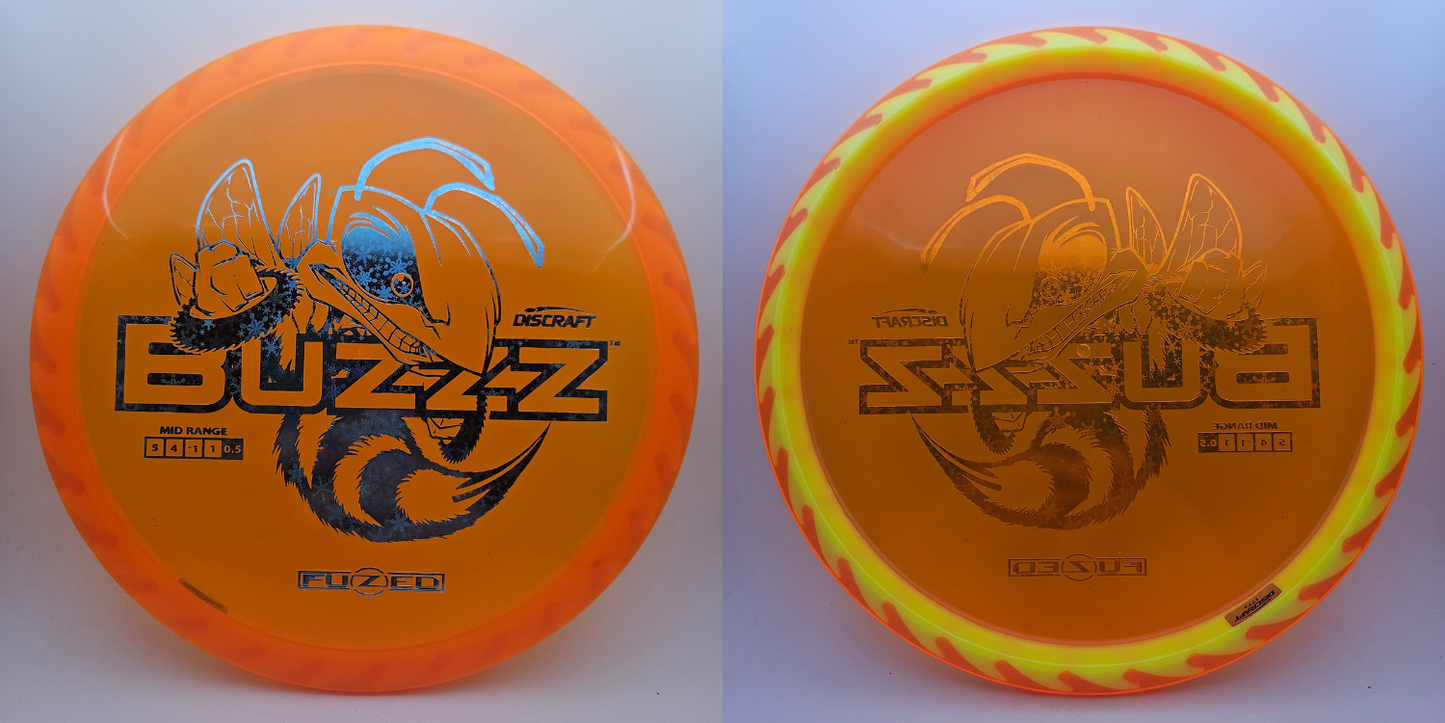 #11302 177+g Orange / Yellow, Snowflakes Foil, Buzzzsaw Fuzed Buzzz