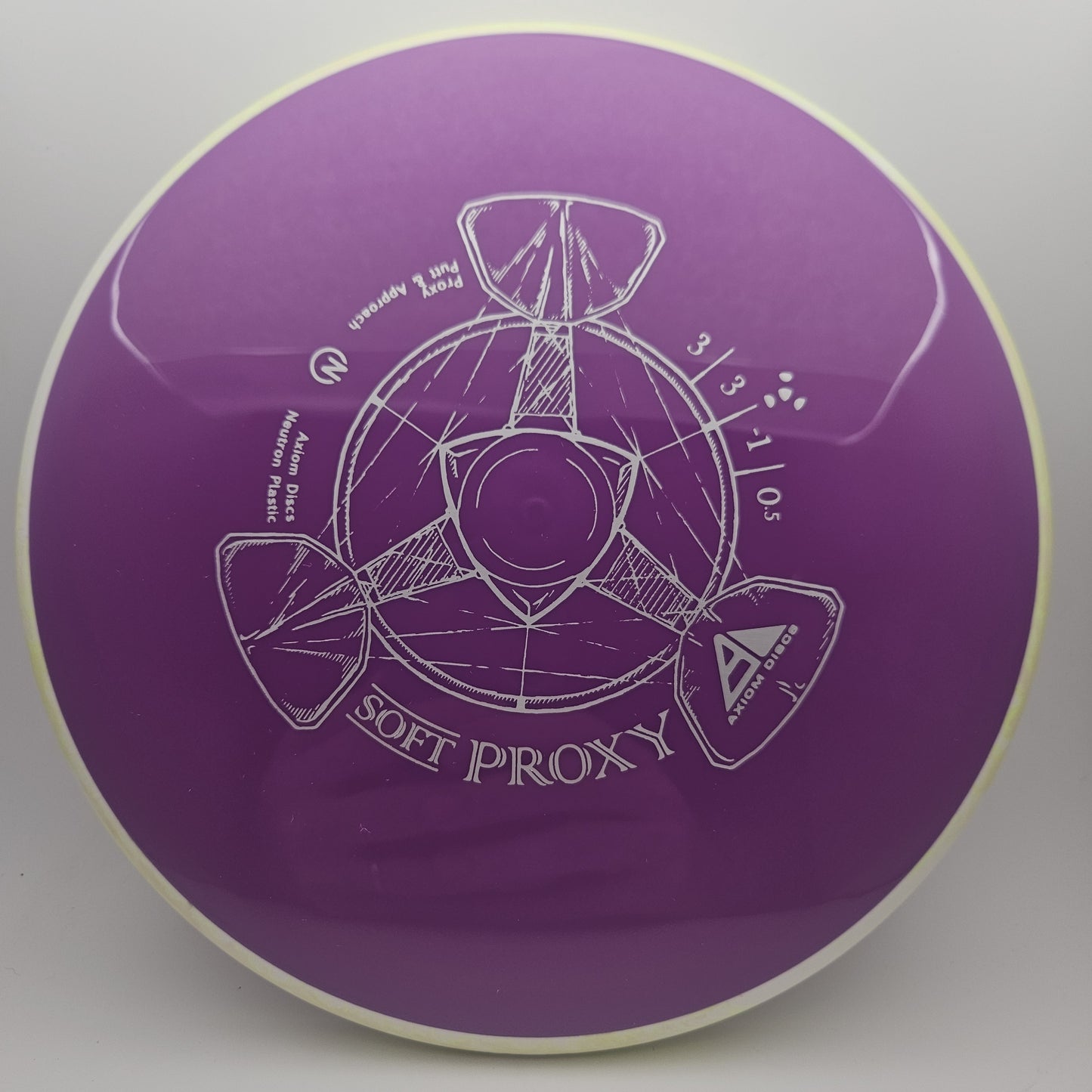 #7848 172g Purple / Green Swirl Neutron Soft Proxy