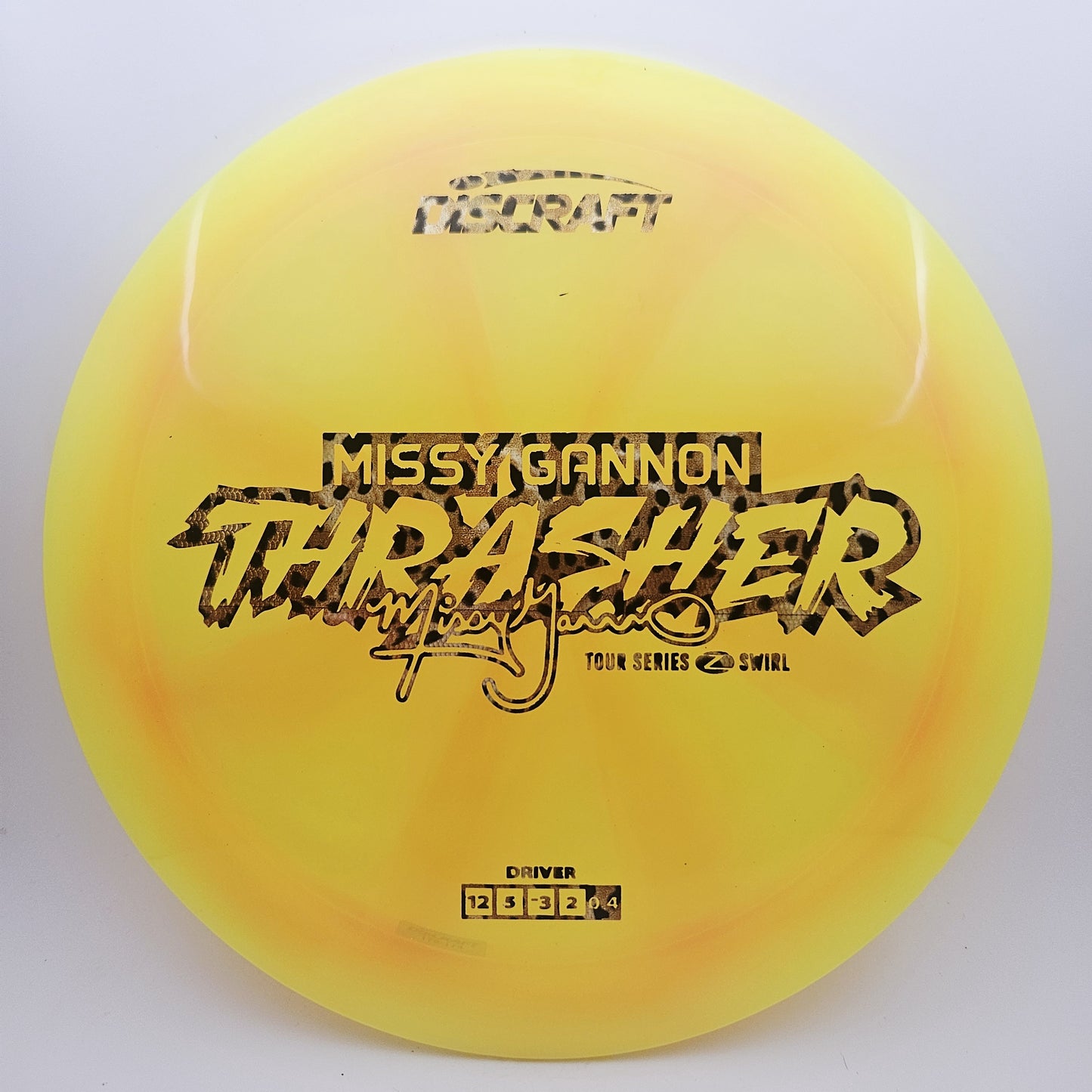 #12868 173-174g Yellow, Missy Gannon Tour Series 2025 Z Swirl Thrasher
