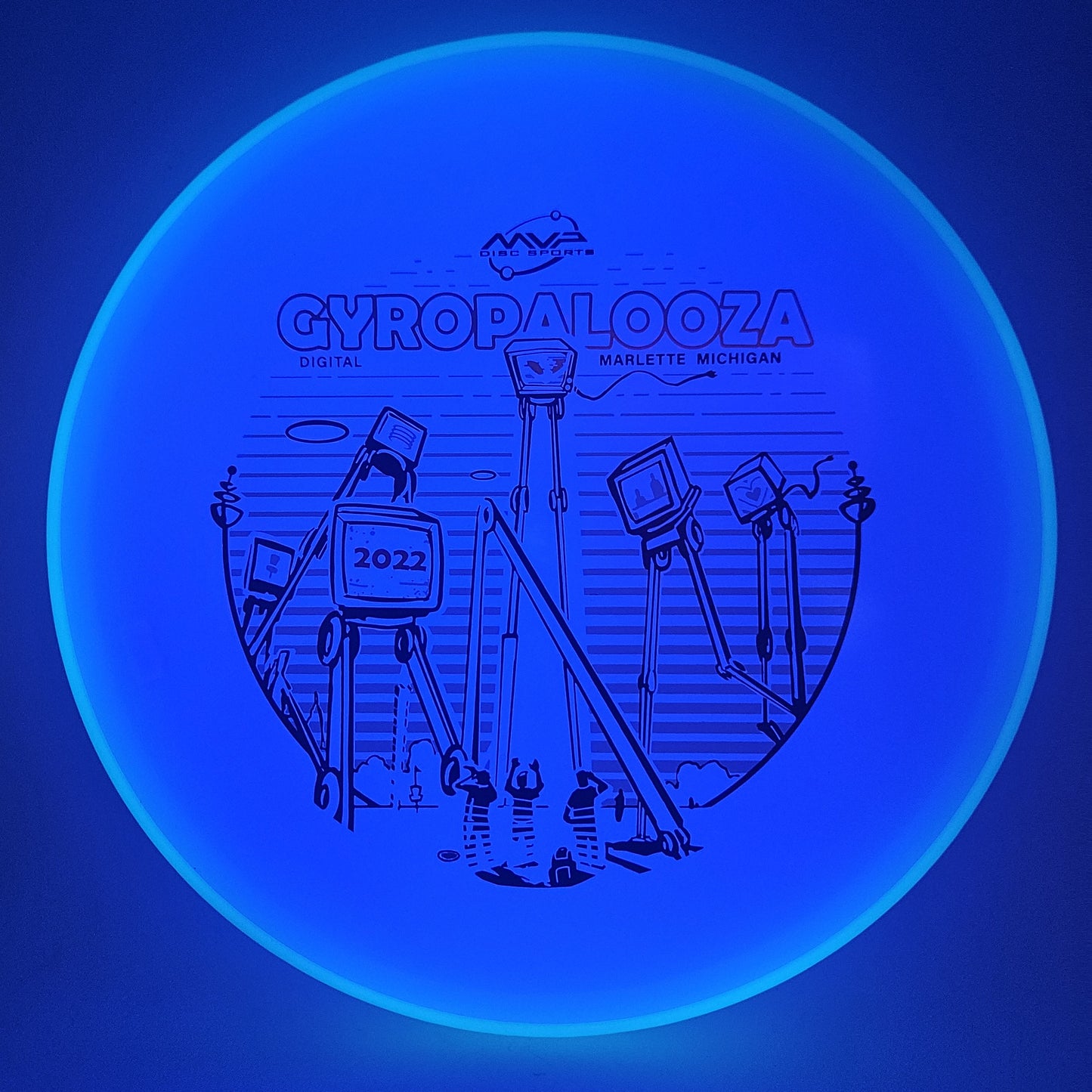 #10953 173g Purple Plate / Aqua Rim, Gyropalooza 2022 Total Eclipse SE Proxy