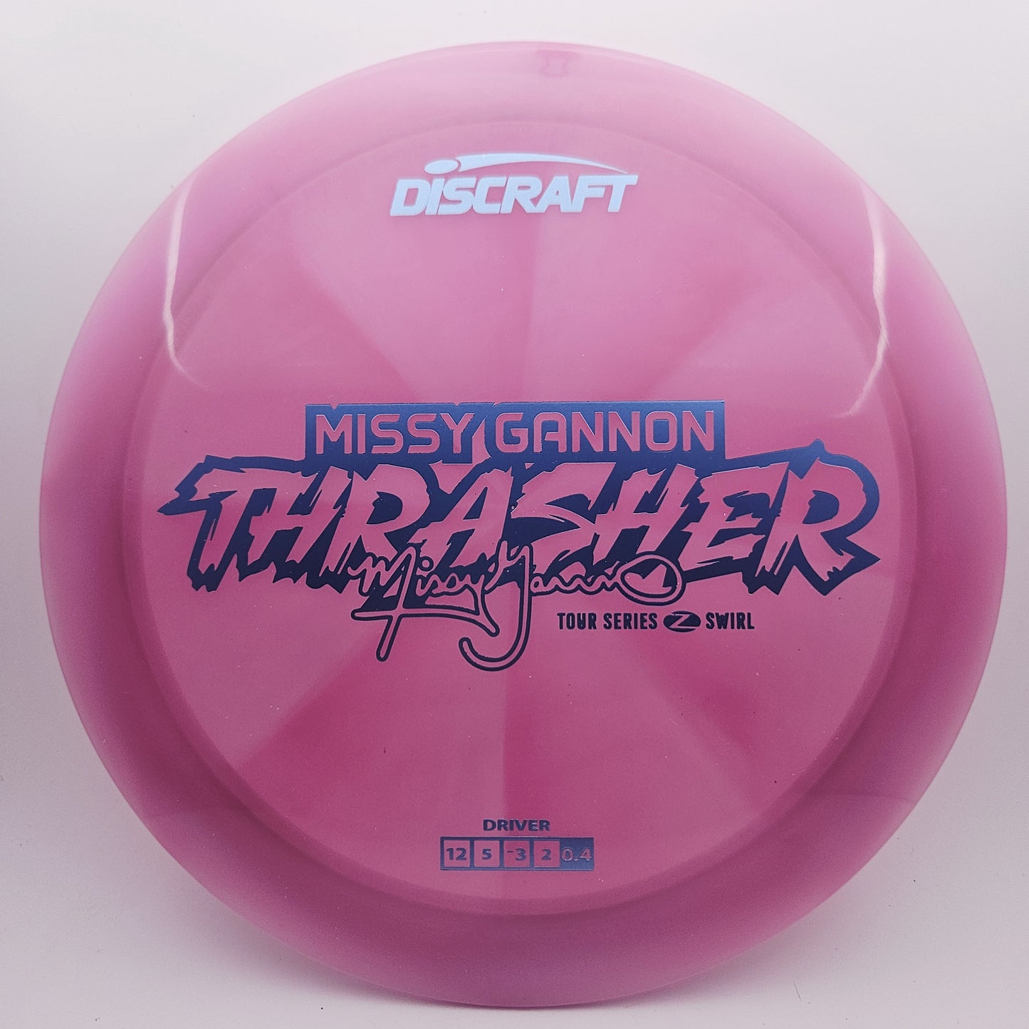 #12867 173-174g Pink, Missy Gannon Tour Series 2025 Z Swirl Thrasher