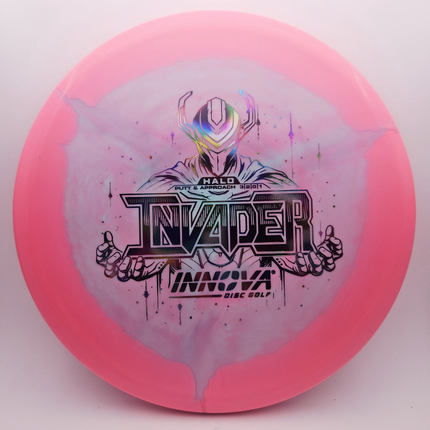 #13771 172g Purple / Pink Halo Star Invader
