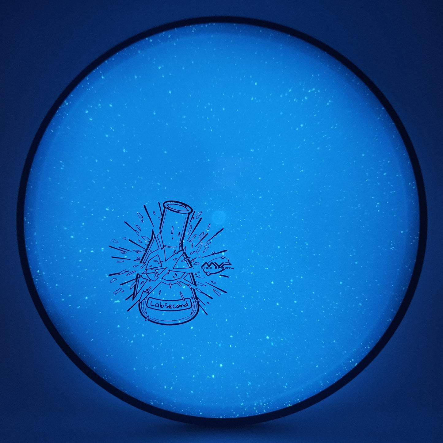 #16835 175g Blue Glow / White Plate, Lab Second Particle Glow Proton Uplink - Lab Second