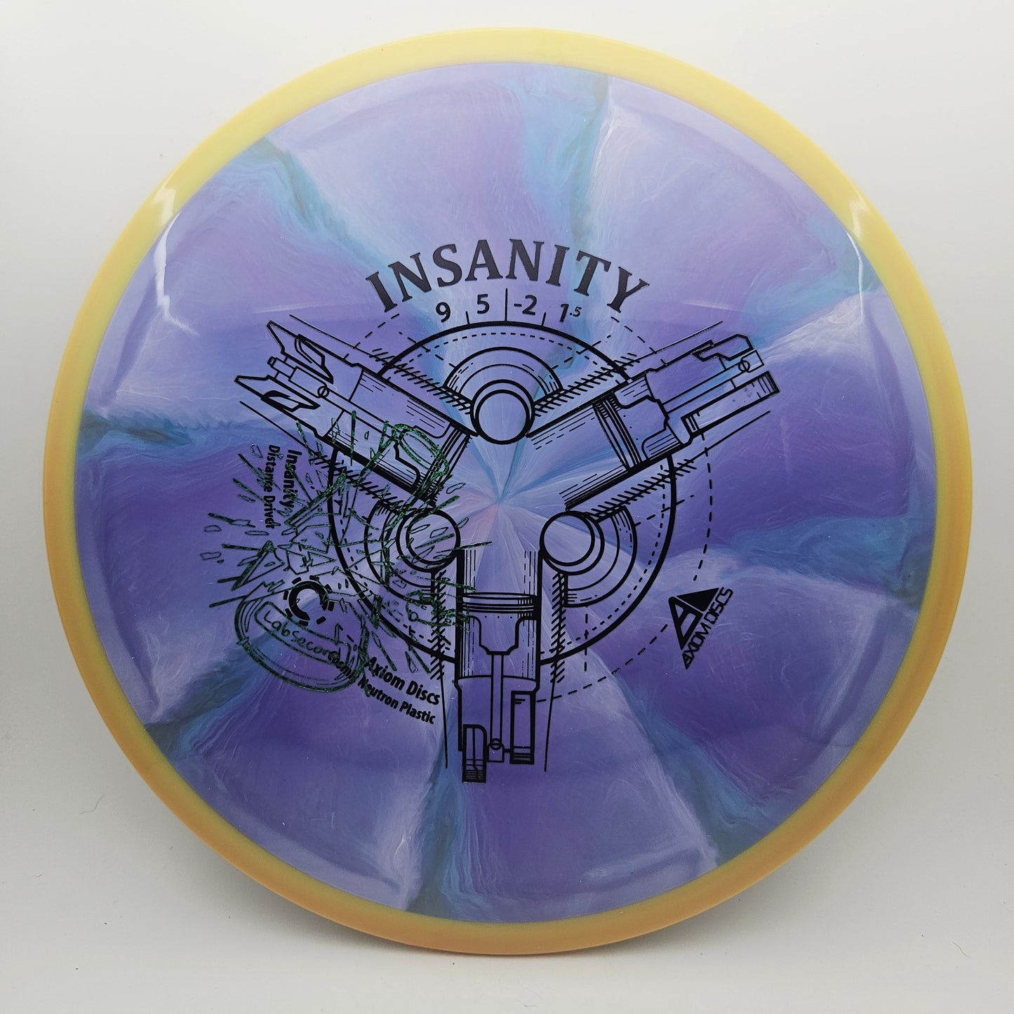 #15957 163g Purple / Orange, Lab Second Cosmic Neutron Insanity - Lab Second