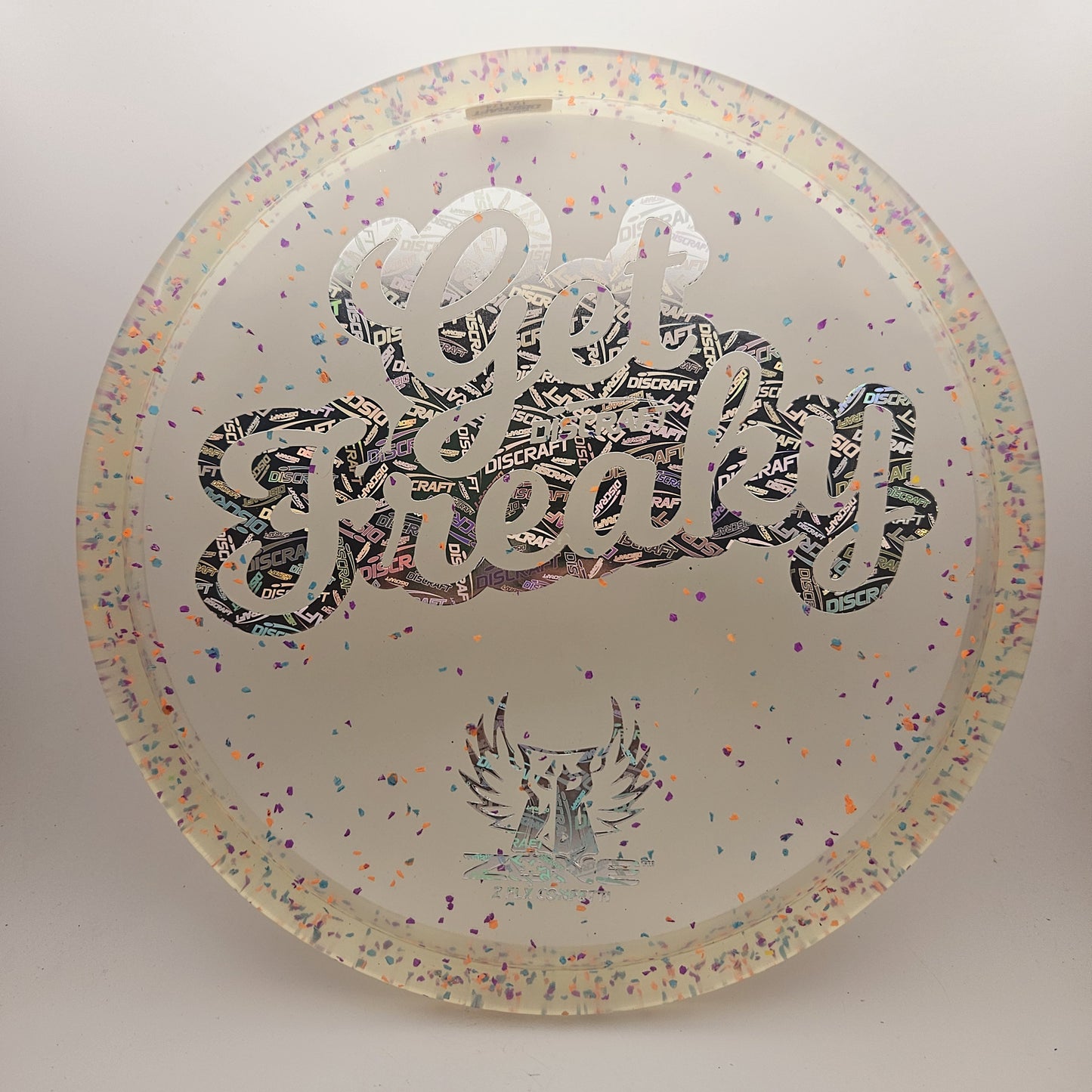 #12020 173-174g Clear, Discraft Foil, Get Freaky Z Flx Confetti Zone