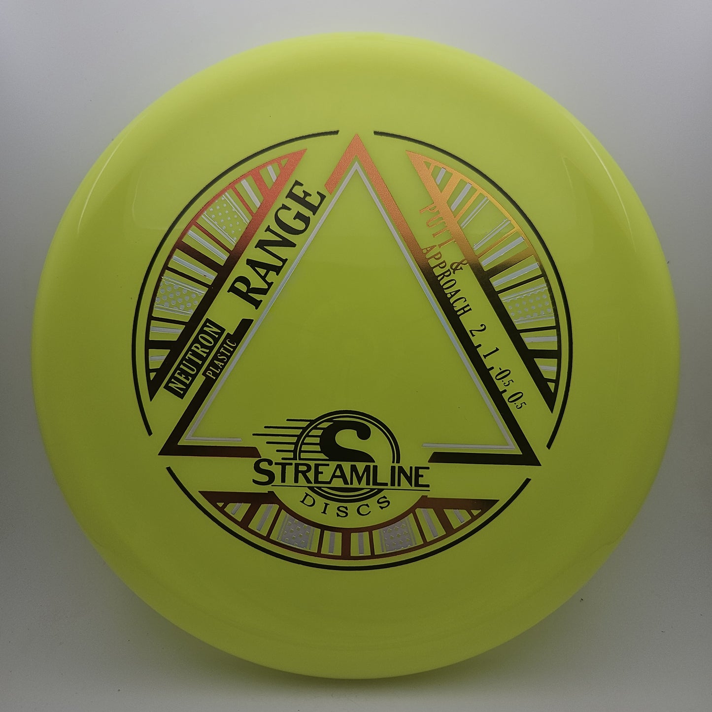 #12638 174g Yellow, Orange Foil Neutron Range