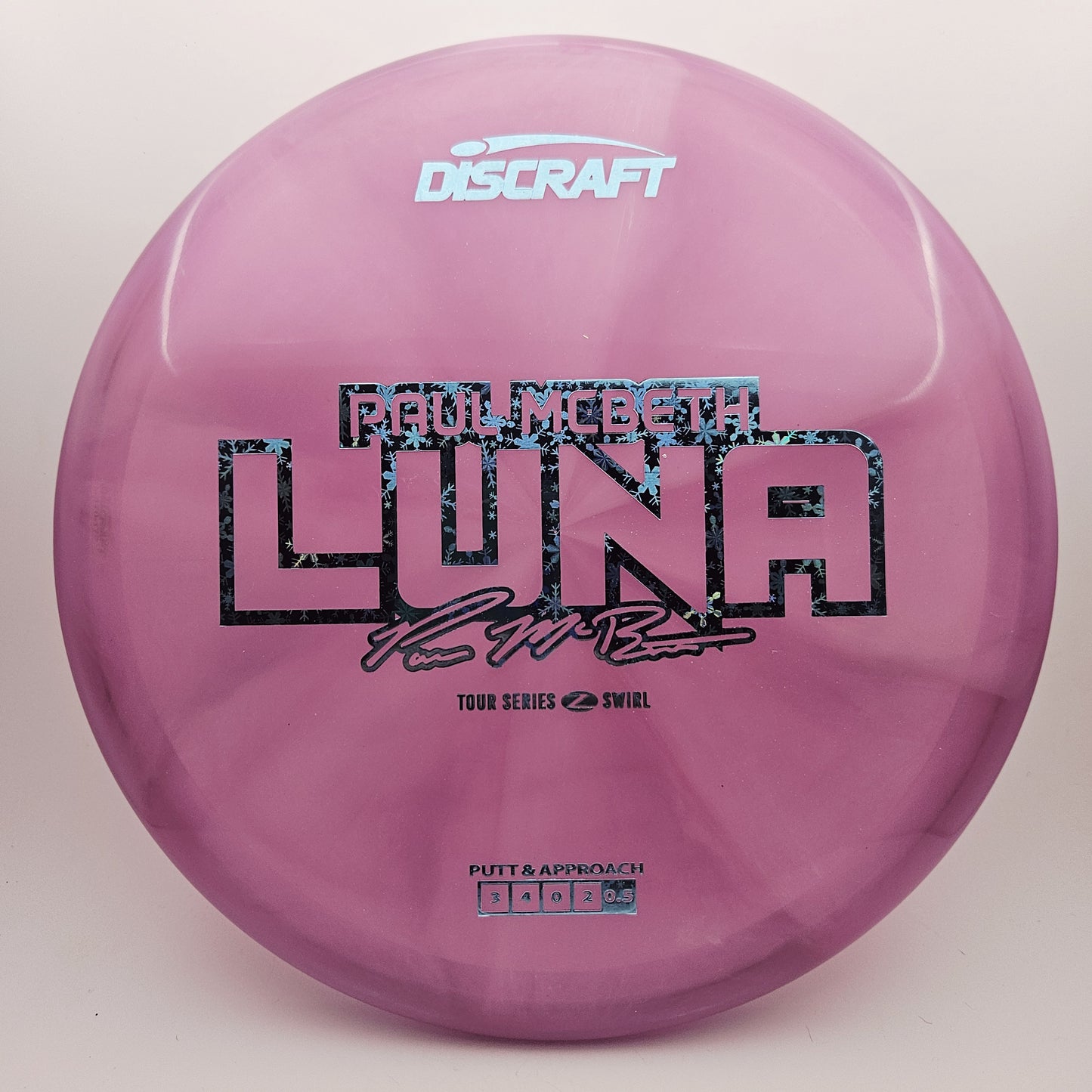 #12813 170-172g Purple, Paul McBeth Tour Series 2025 Z Swirl Luna