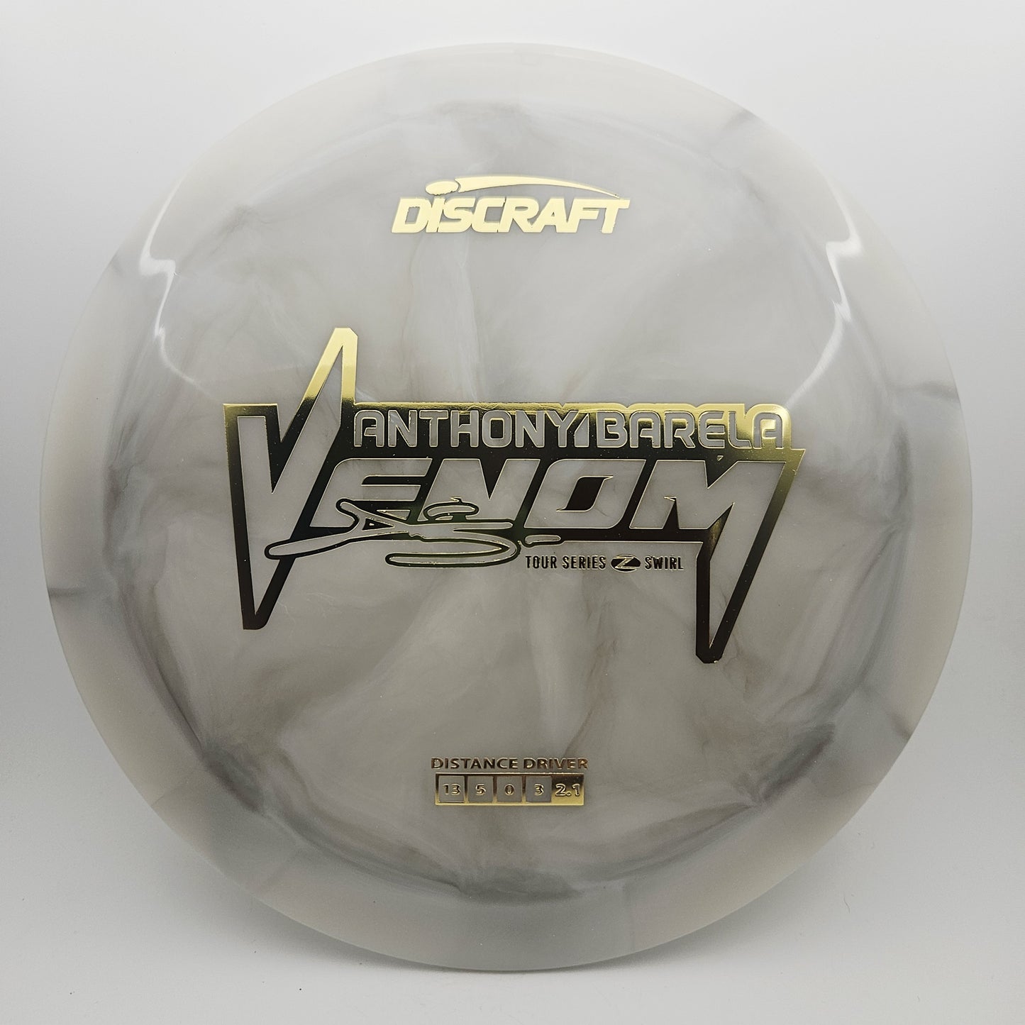 #12881 173-174g Grey, Anthony Barela Tour Series 2025 Z Swirl Venom