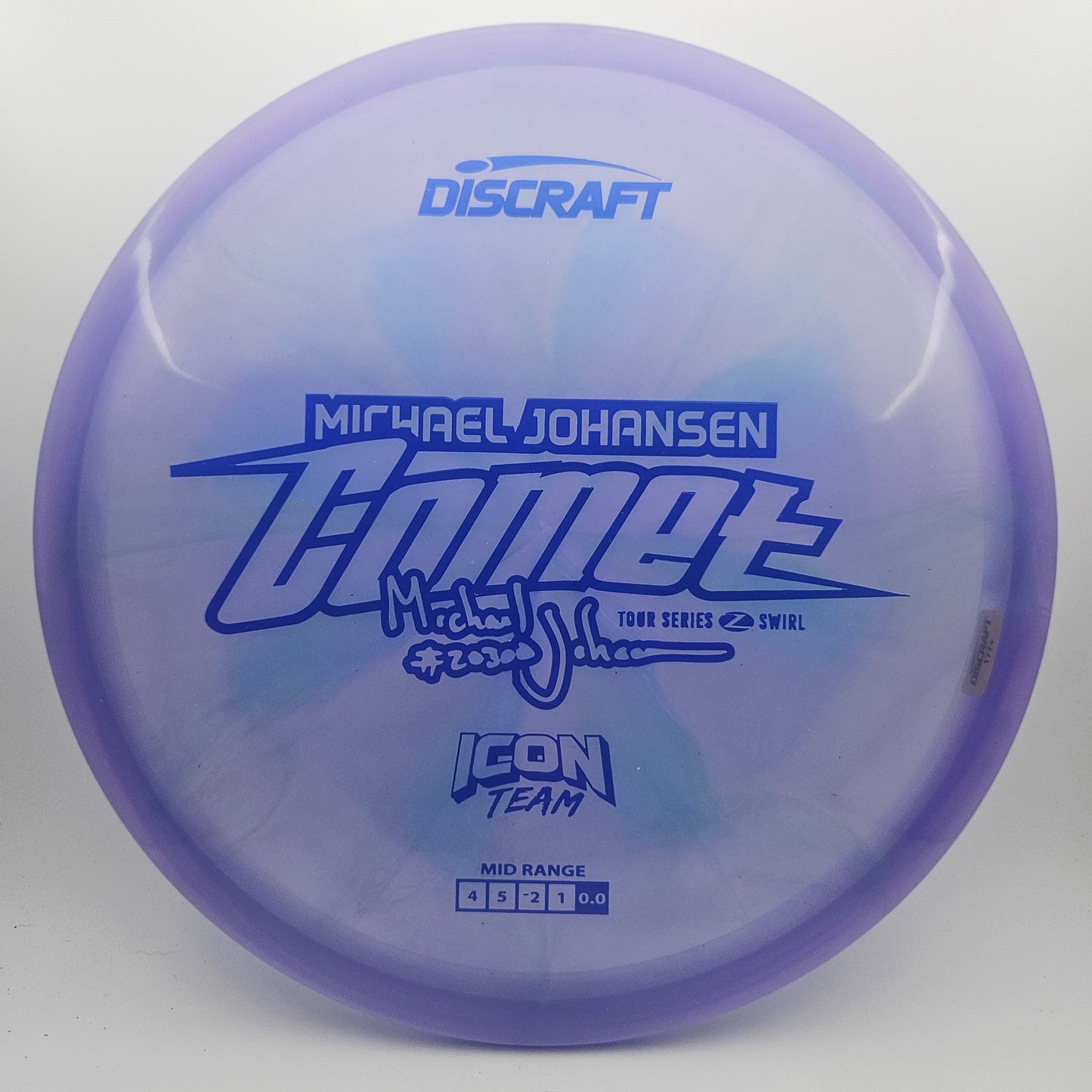 #14458 175-176g Purple, Michael Johansen Icon Series Z Swirl Comet
