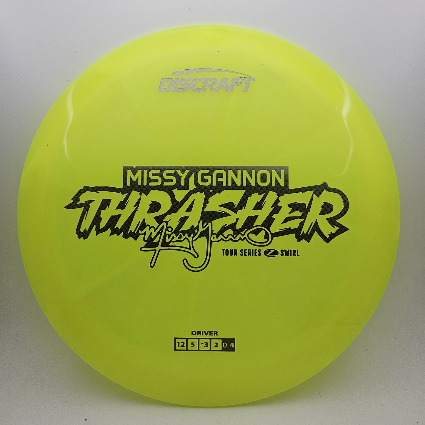 #12863 173-174g Yellow, Missy Gannon Tour Series 2025 Z Swirl Thrasher