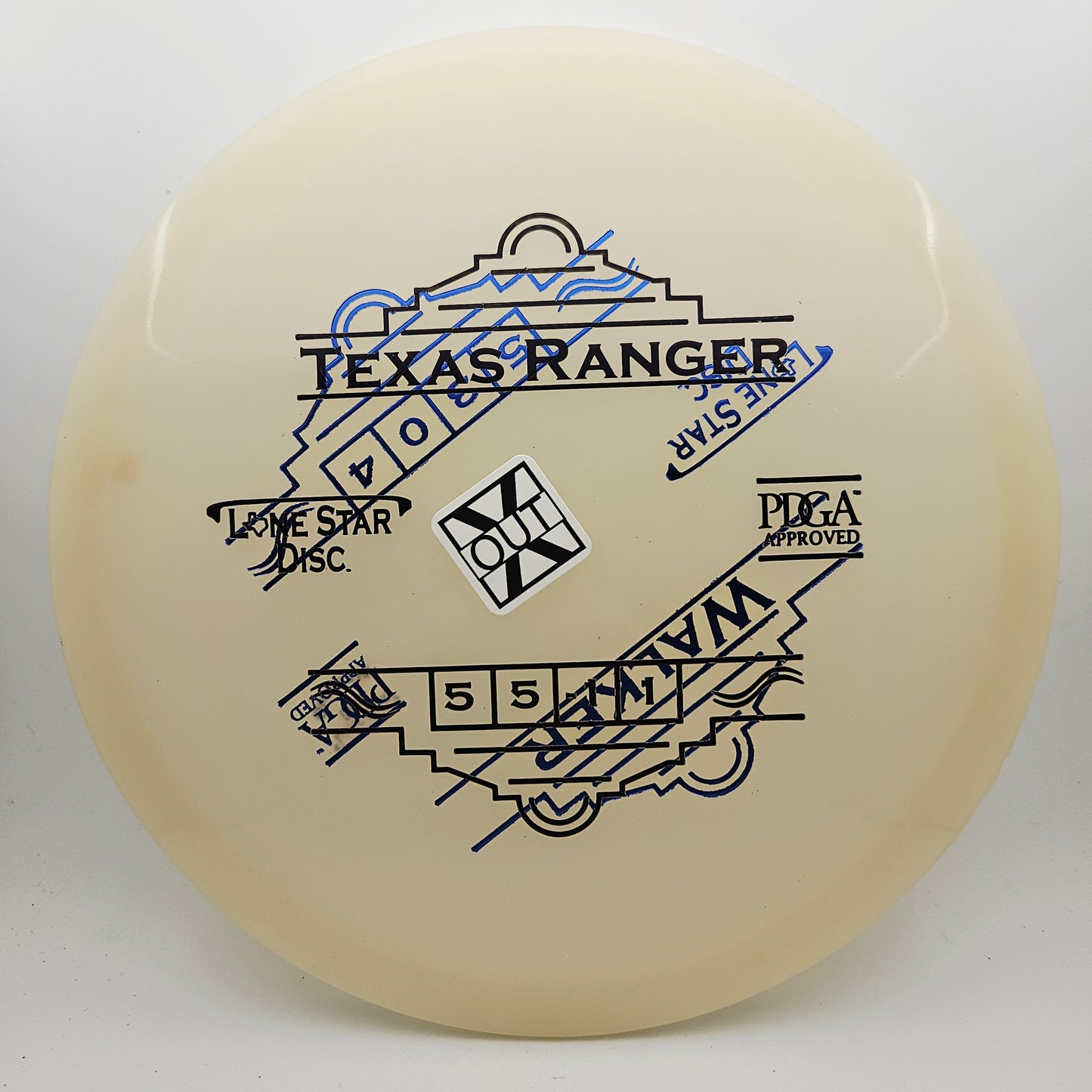 #14217 173g Glow, X-Out Bravo Glow Texas Ranger