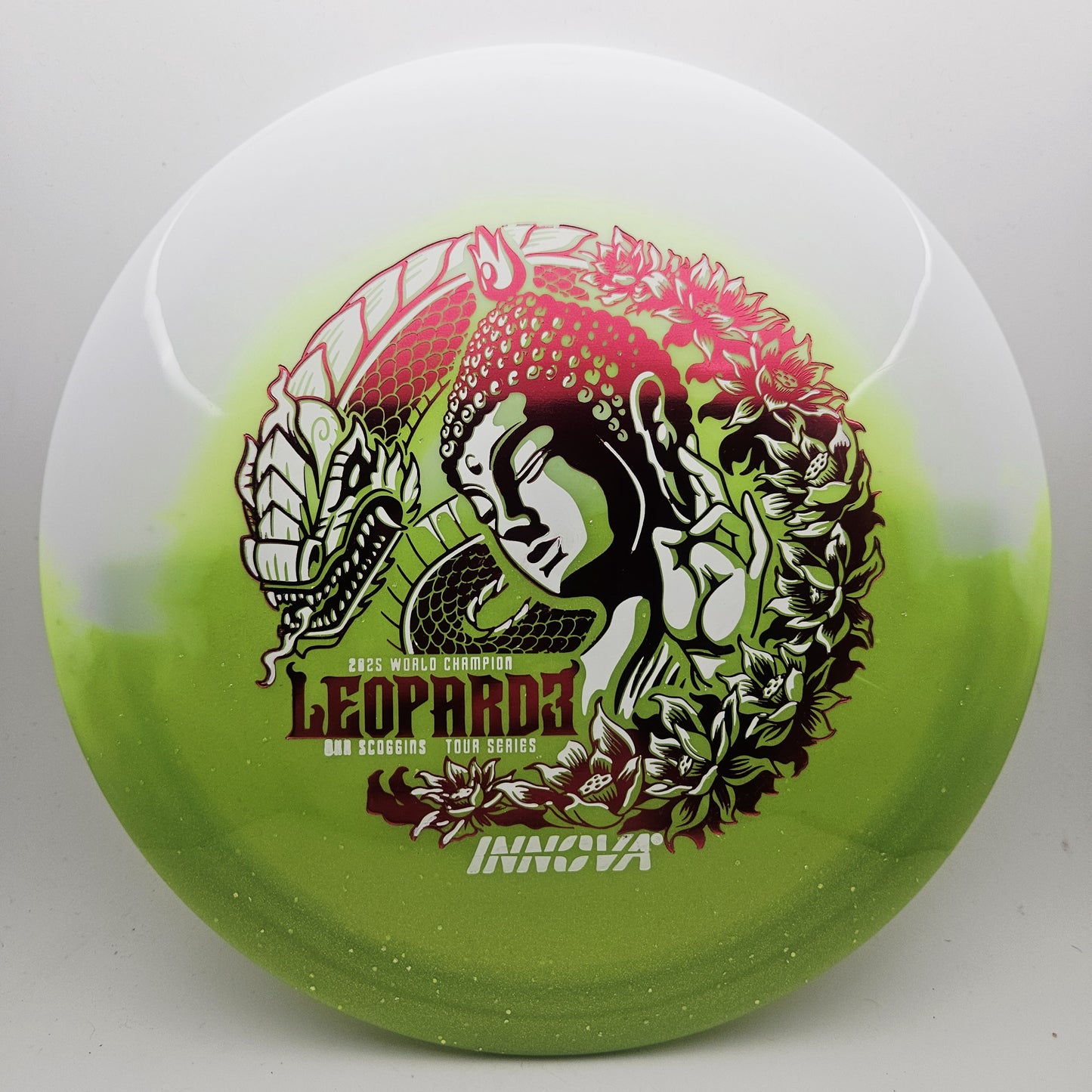 #18327 173-5g Green / White, Ohn Scoggins Tour Series Duo Leopard3 - Ohn Scoggins Tour Series