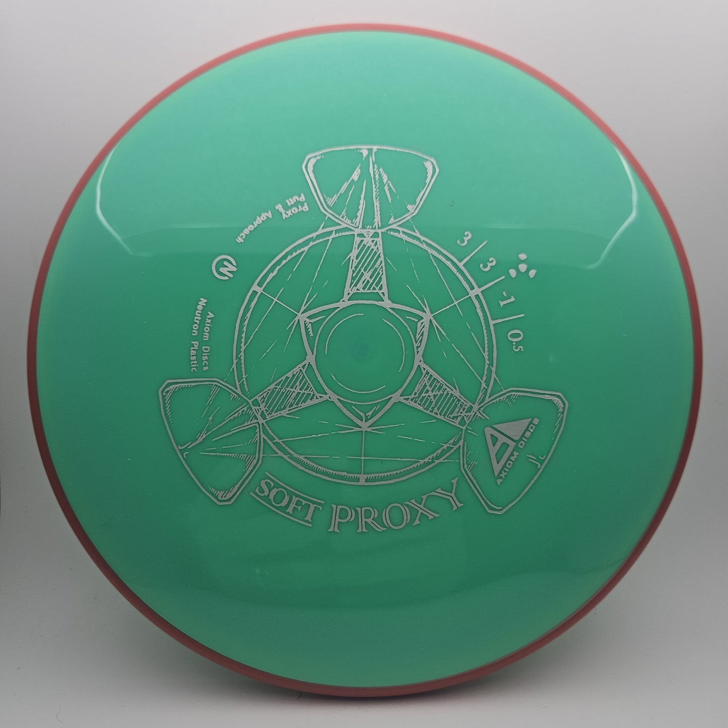 #8458 171g Teal / Red Neutron Soft Proxy