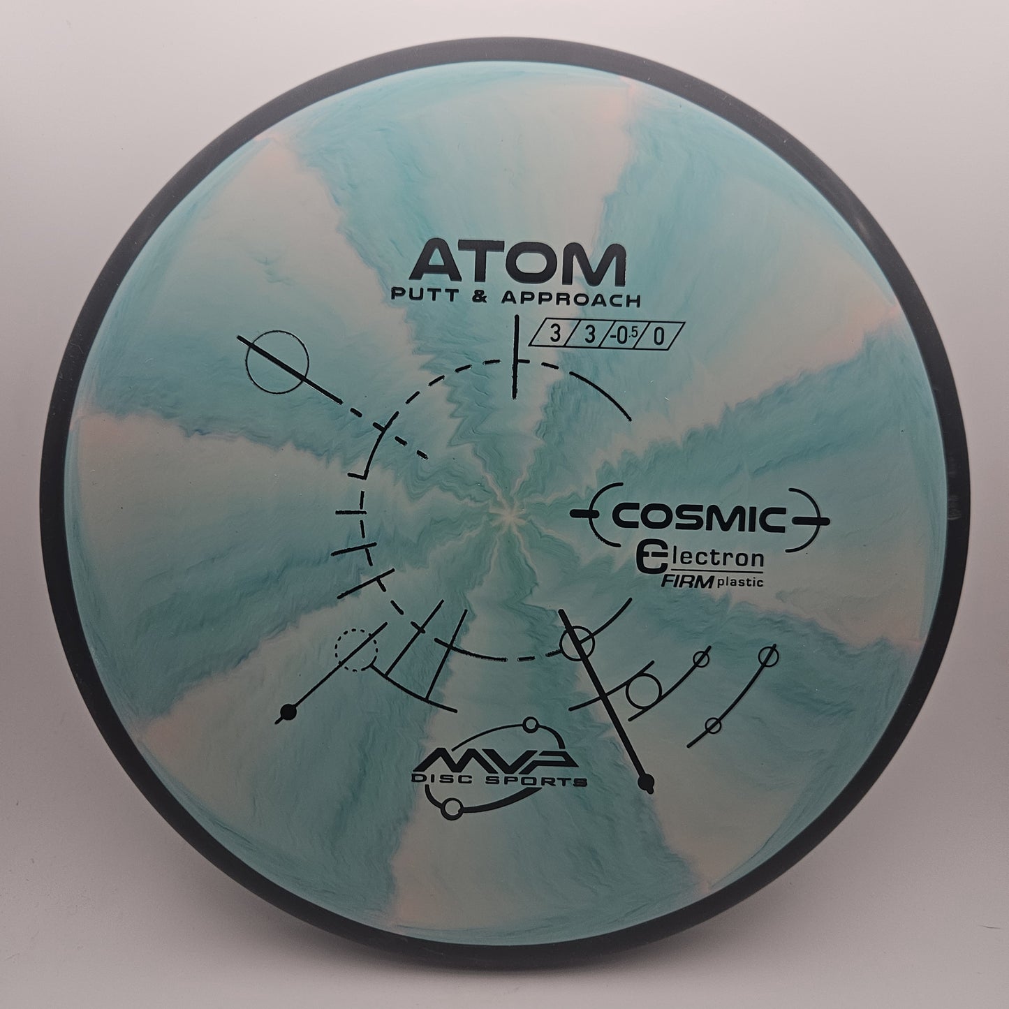 #10278 171g Teal Cosmic Electron Firm Atom