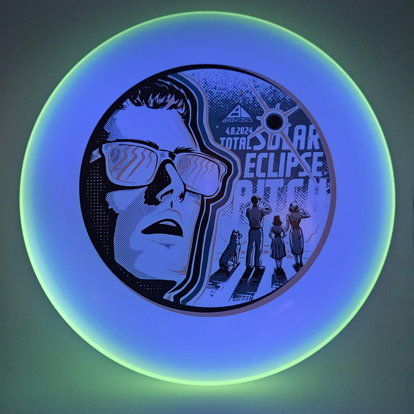 #4799 158g Glow / Purple / Green, Solar Eclipse Total Eclipse Pitch