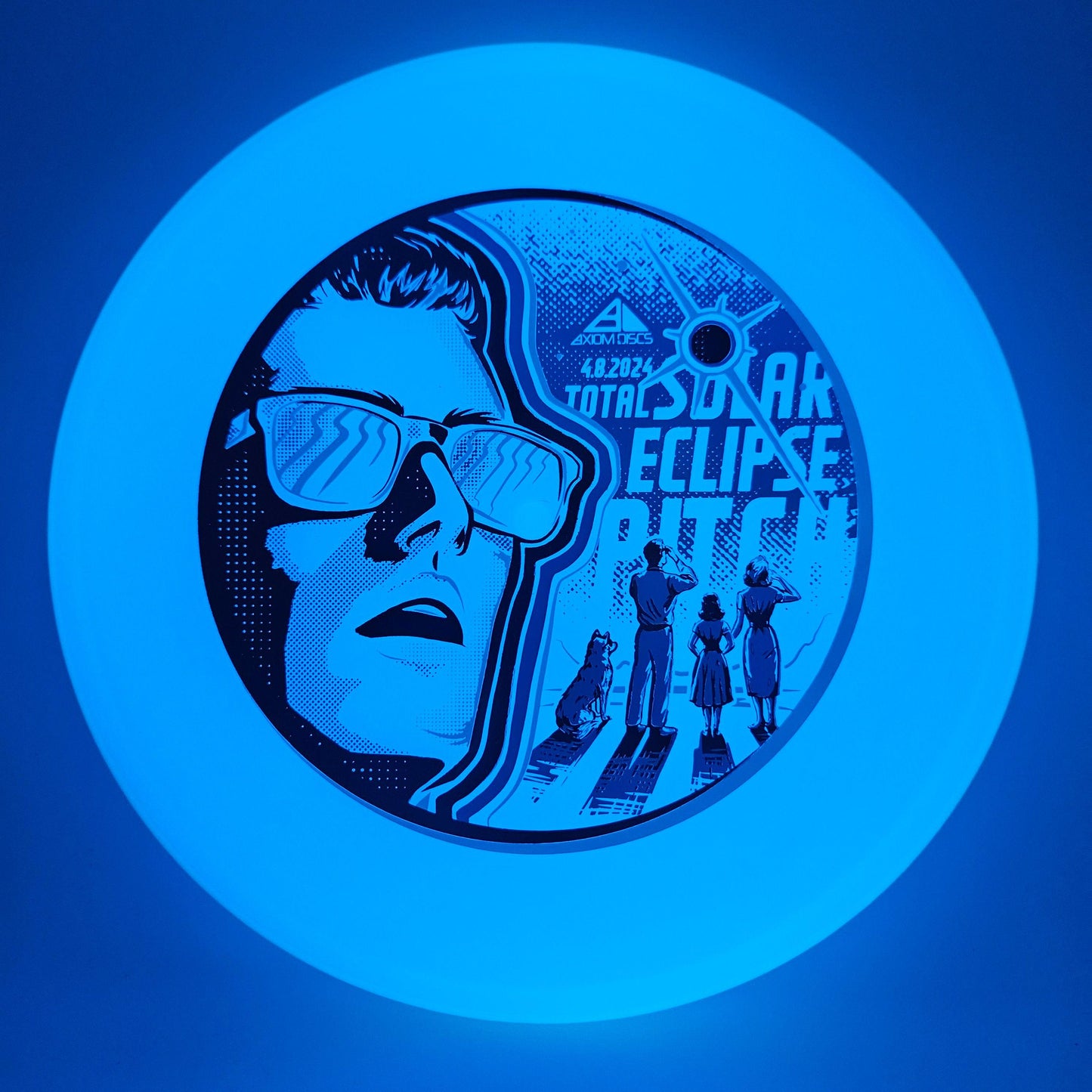 #4811 159g Glow / Blue / White, Solar Eclipse Total Eclipse Pitch