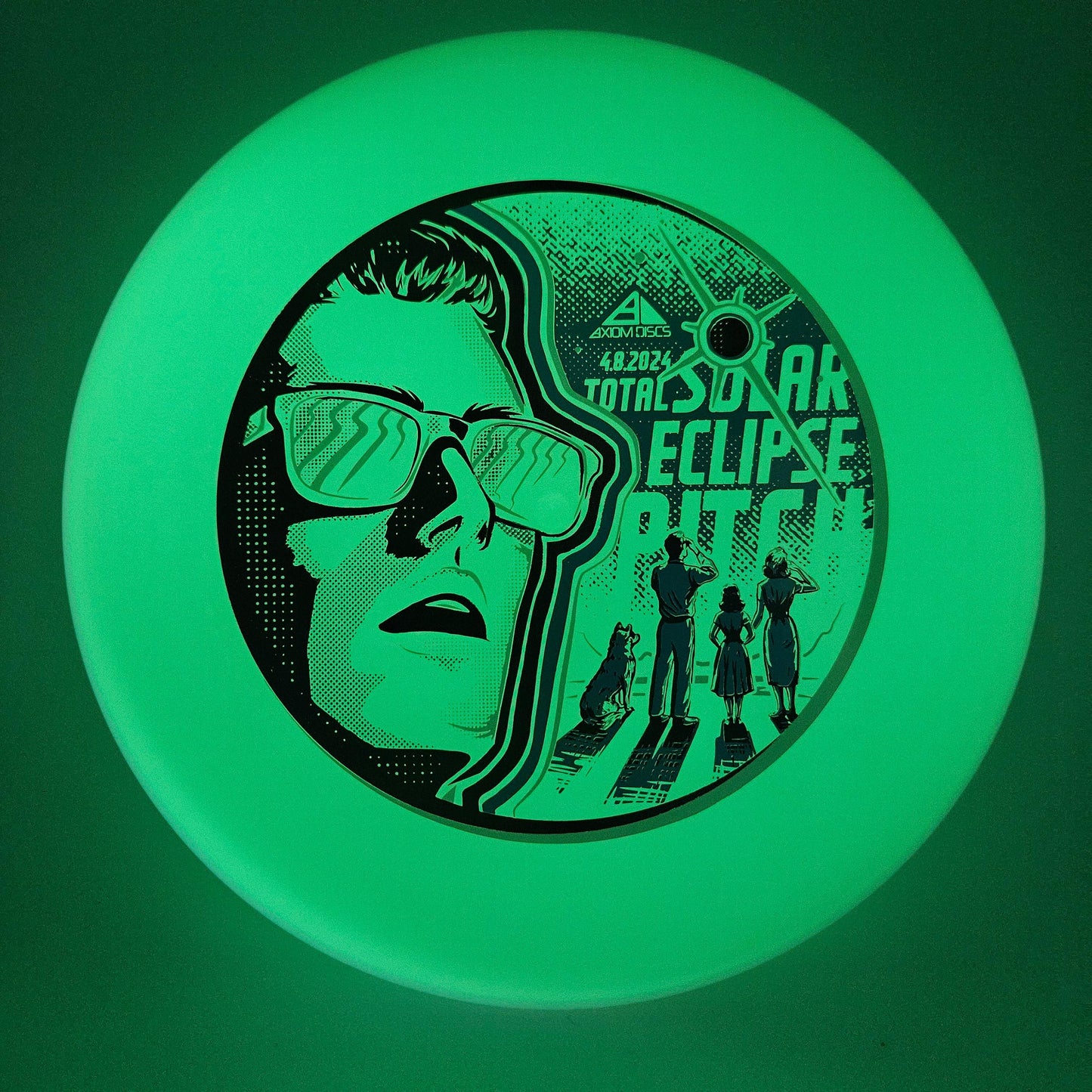 #4833 158g Glow / Green / White, Solar Eclipse Total Eclipse Pitch